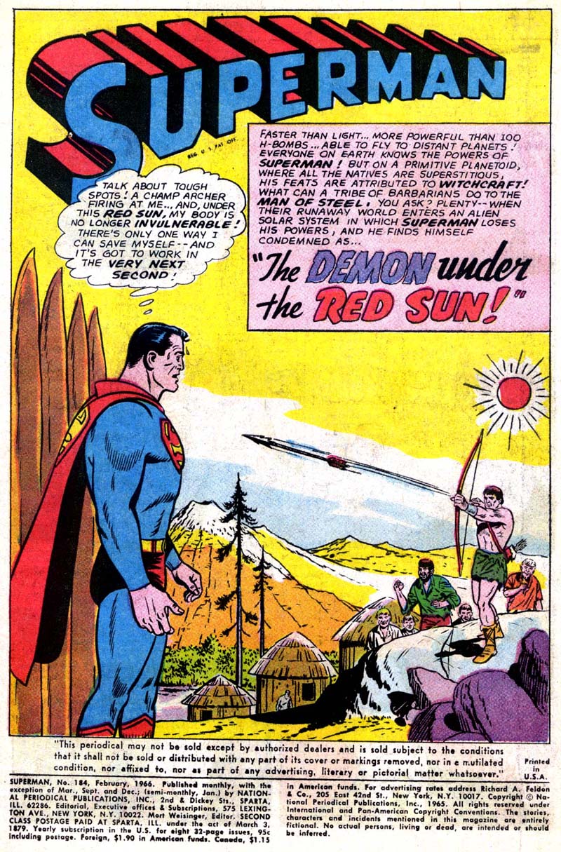 Read online Superman (1939) comic -  Issue #184 - 2