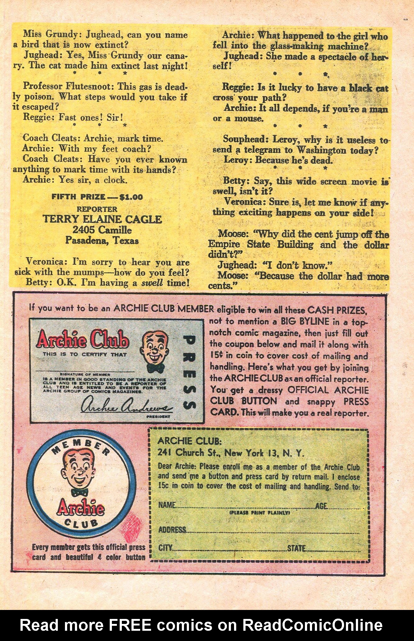 Read online Archie's Joke Book Magazine comic -  Issue #66 - 27