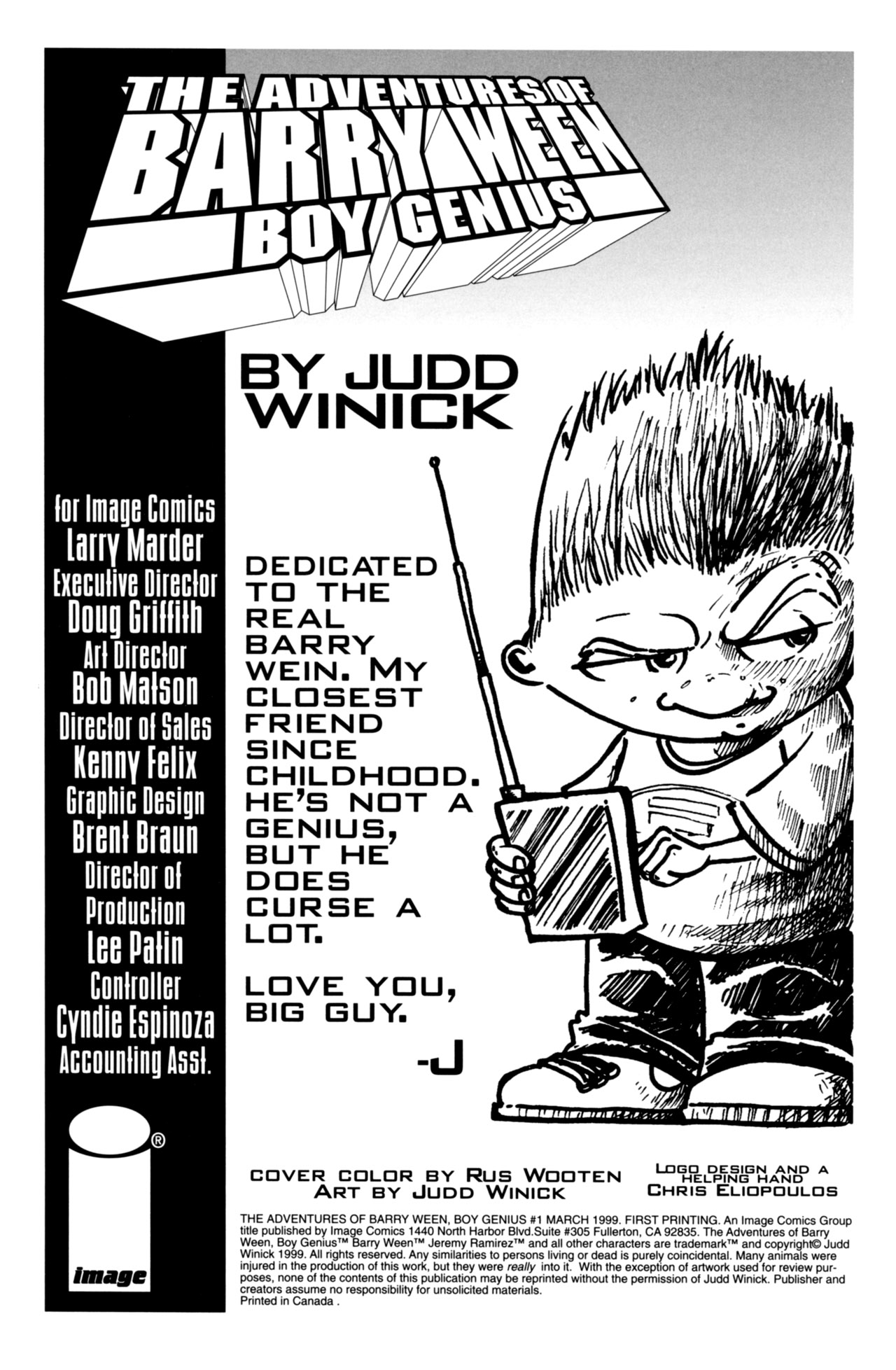 Read online The Adventures of Barry Ween, Boy Genius comic -  Issue #1 - 2