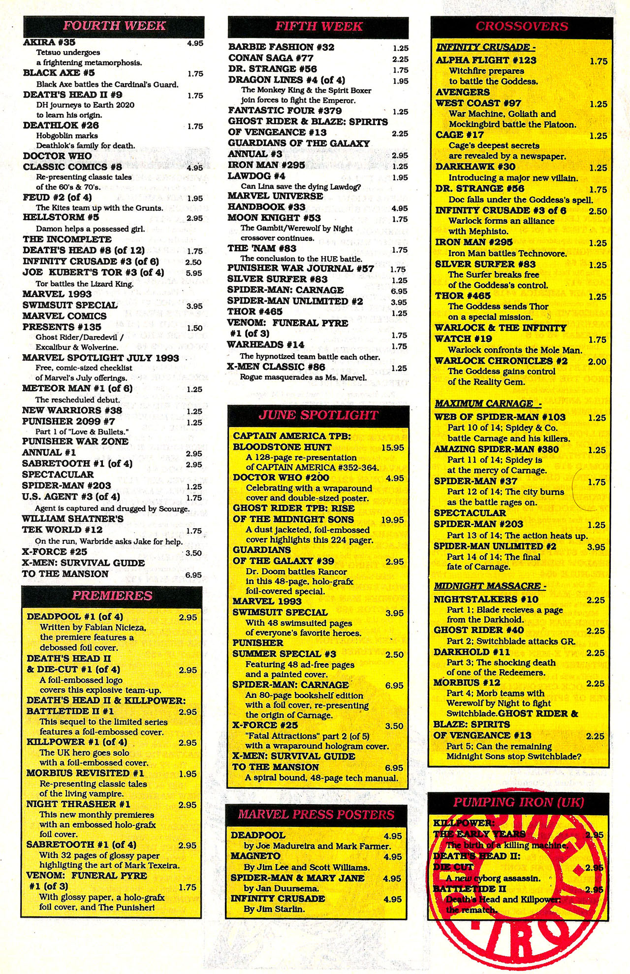 Read online Marvel Age comic -  Issue #126 - 33