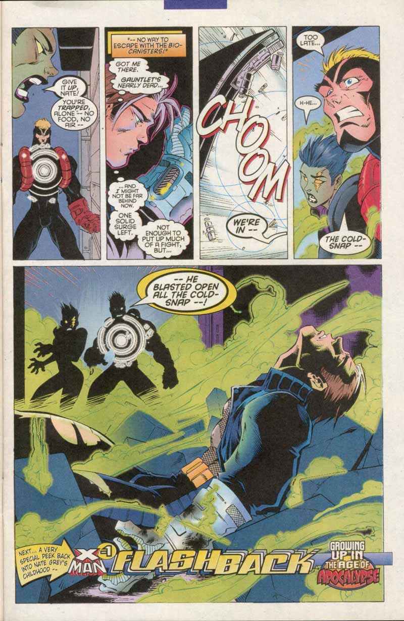 Read online X-Man comic -  Issue #28 - 21