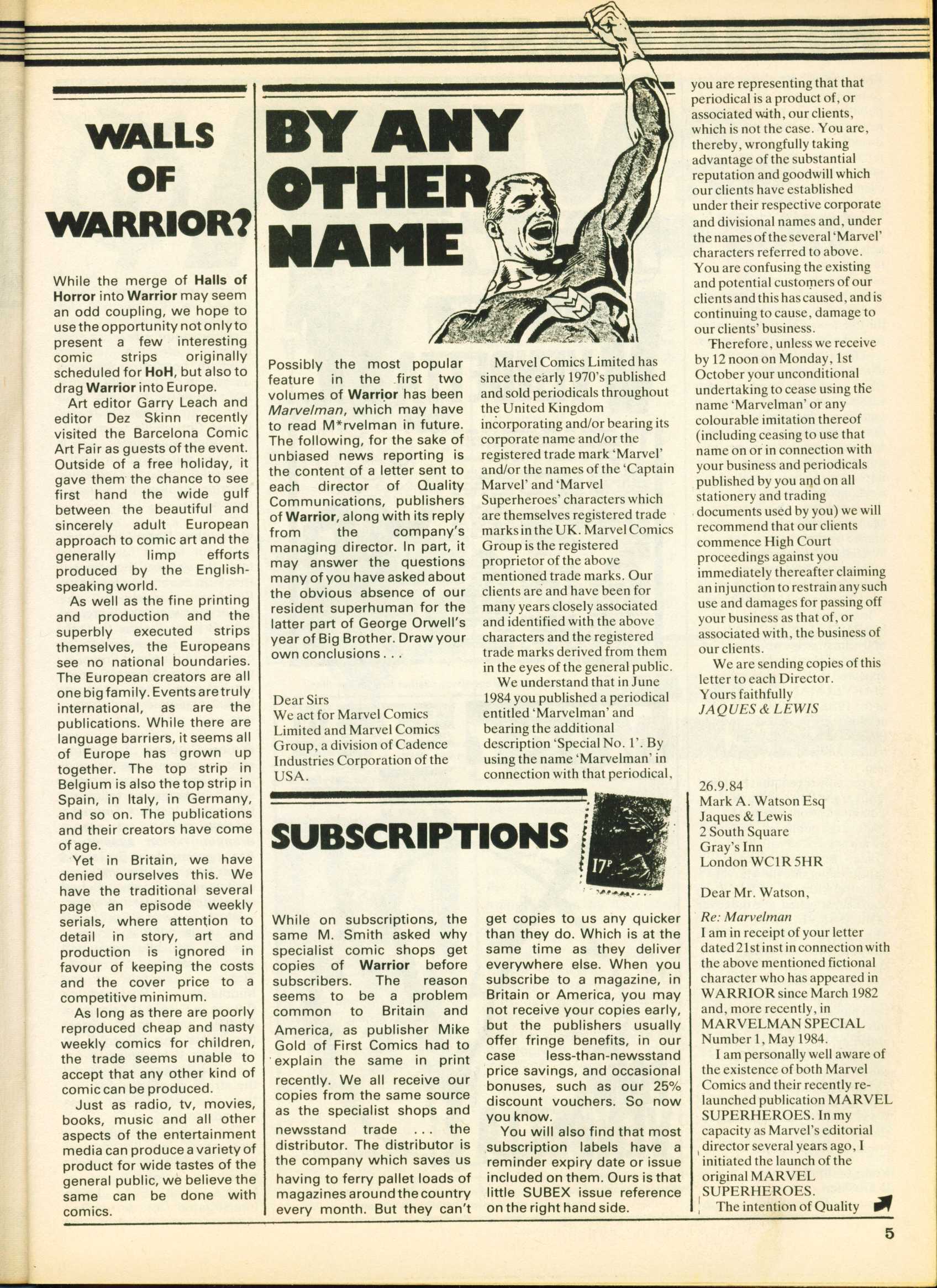Warrior Issue #25 #26 - English 5