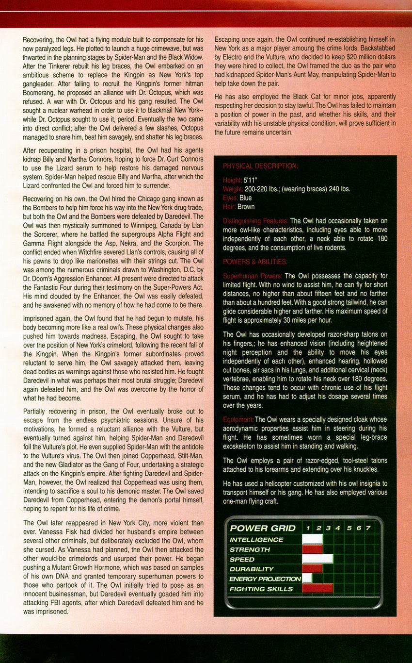 Official Handbook of the Marvel Universe: Daredevil 2004 issue Full - Page 34