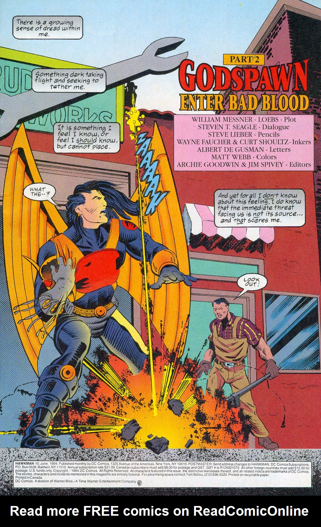 Hawkman (1993) Issue #10 #13 - English 3