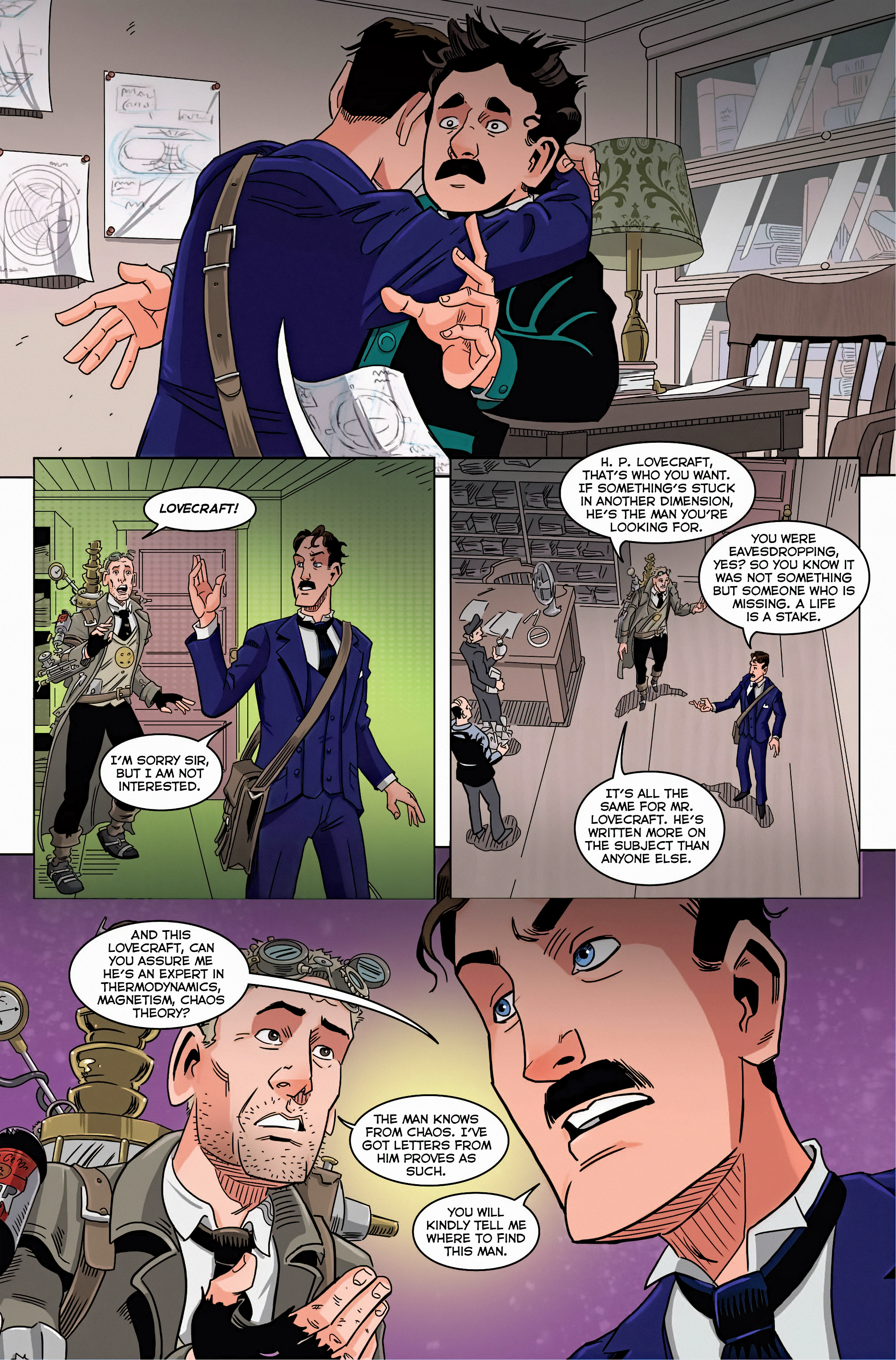 Read online Herald: Lovecraft and Tesla comic -  Issue #1 - 18