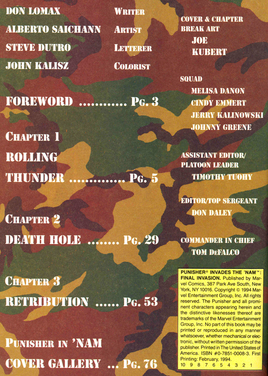 Read online Punisher Invades the 'Nam: Final Invasion comic -  Issue # TPB - 3