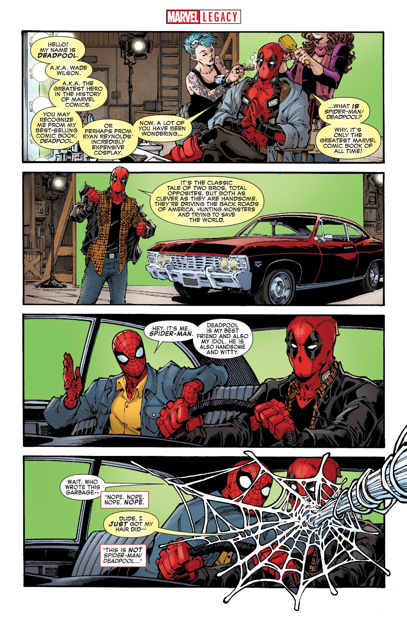 Read online Spider-Man/Deadpool comic -  Issue # Issue Spider-Man - Deadpool - Marvel Legacy Primer Pages - 2