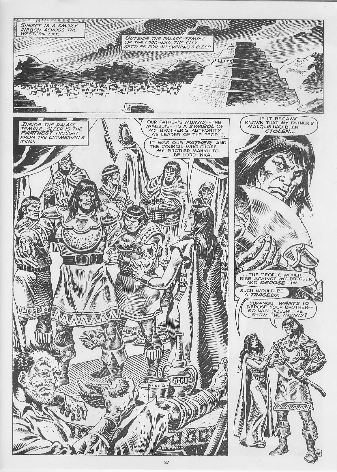 Read online The Savage Sword Of Conan comic -  Issue #166 - 39
