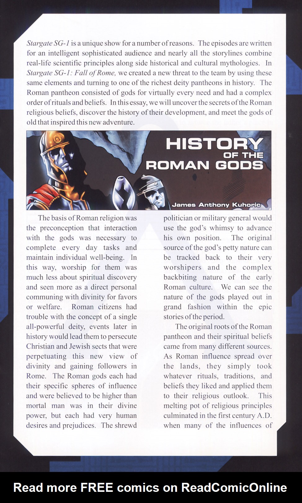Read online Stargate SG-1: Fall of Rome comic -  Issue # _Prequel - 13