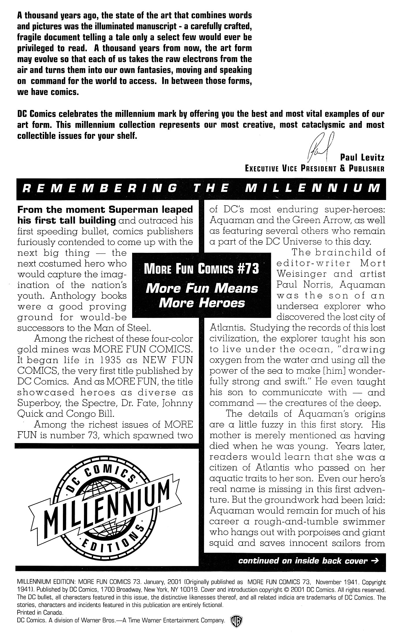 Read online More Fun Comics comic -  Issue #73 - 2