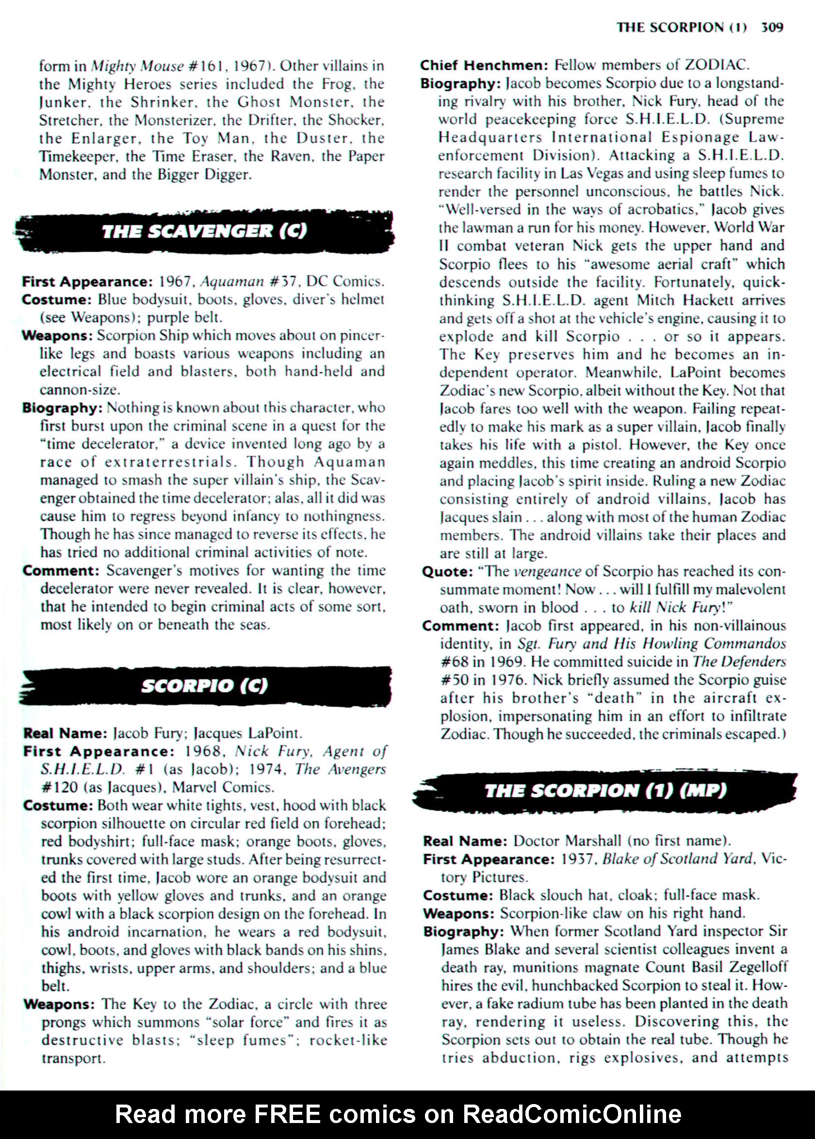 Read online The Encyclopedia of Super Villains comic -  Issue # TPB (Part 2) - 92