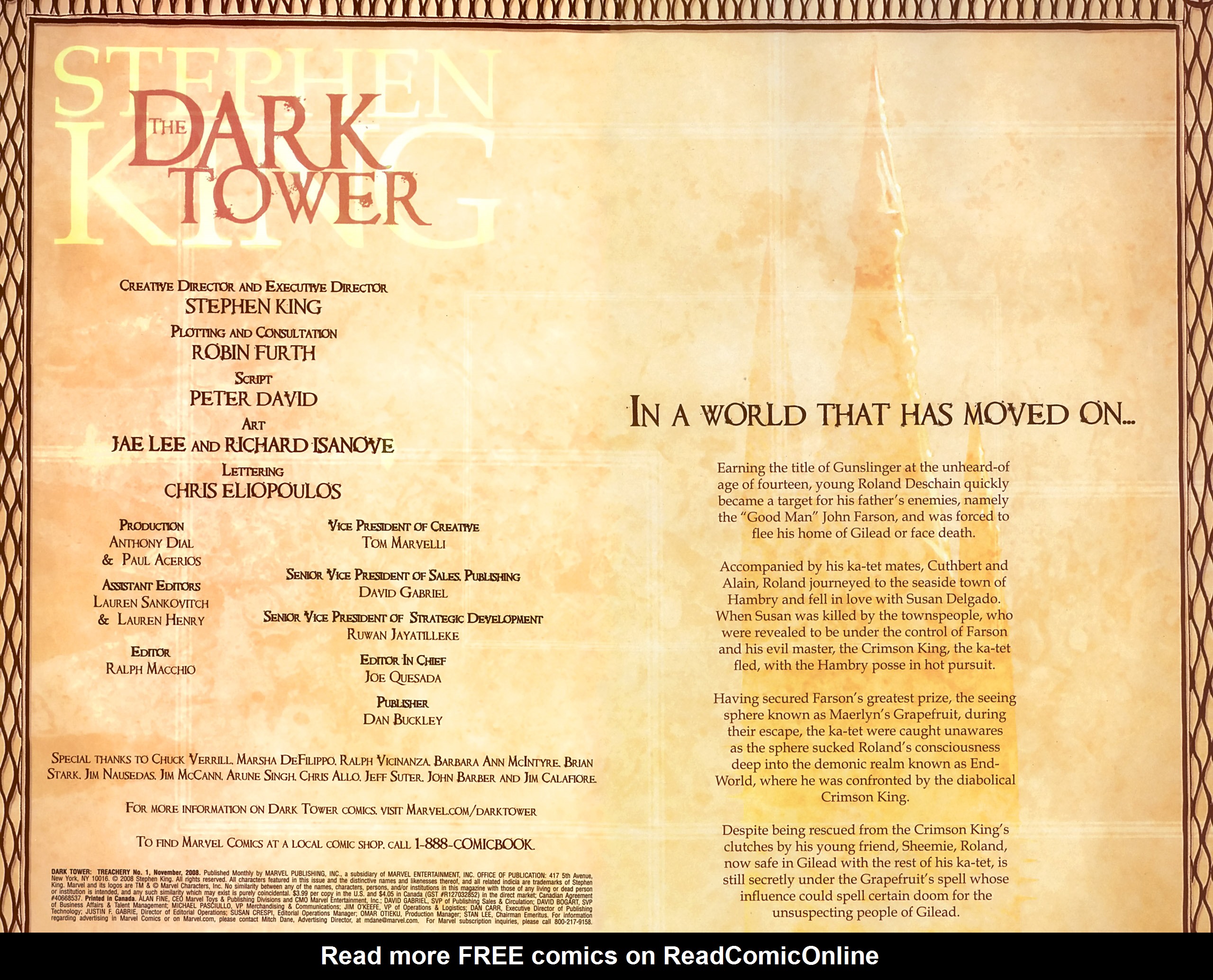 Read online Dark Tower: Treachery comic -  Issue #1 - 2