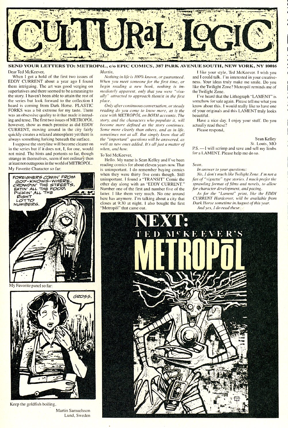 Read online Ted McKeever's Metropol comic -  Issue #7 - 31