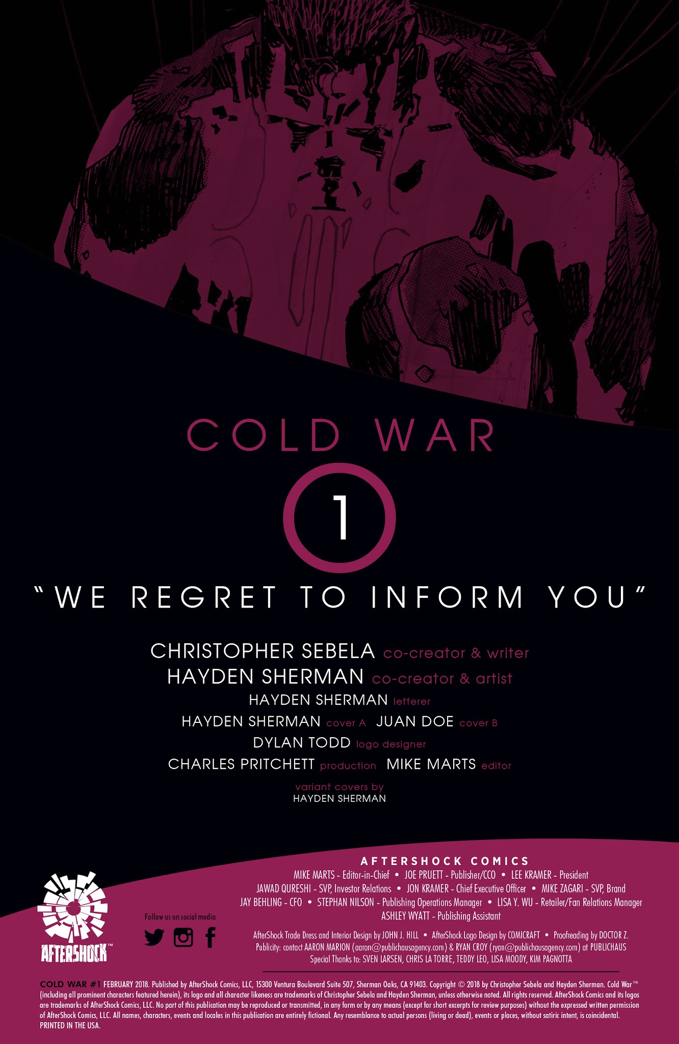 Read online Cold War (2018) comic -  Issue #1 - 2