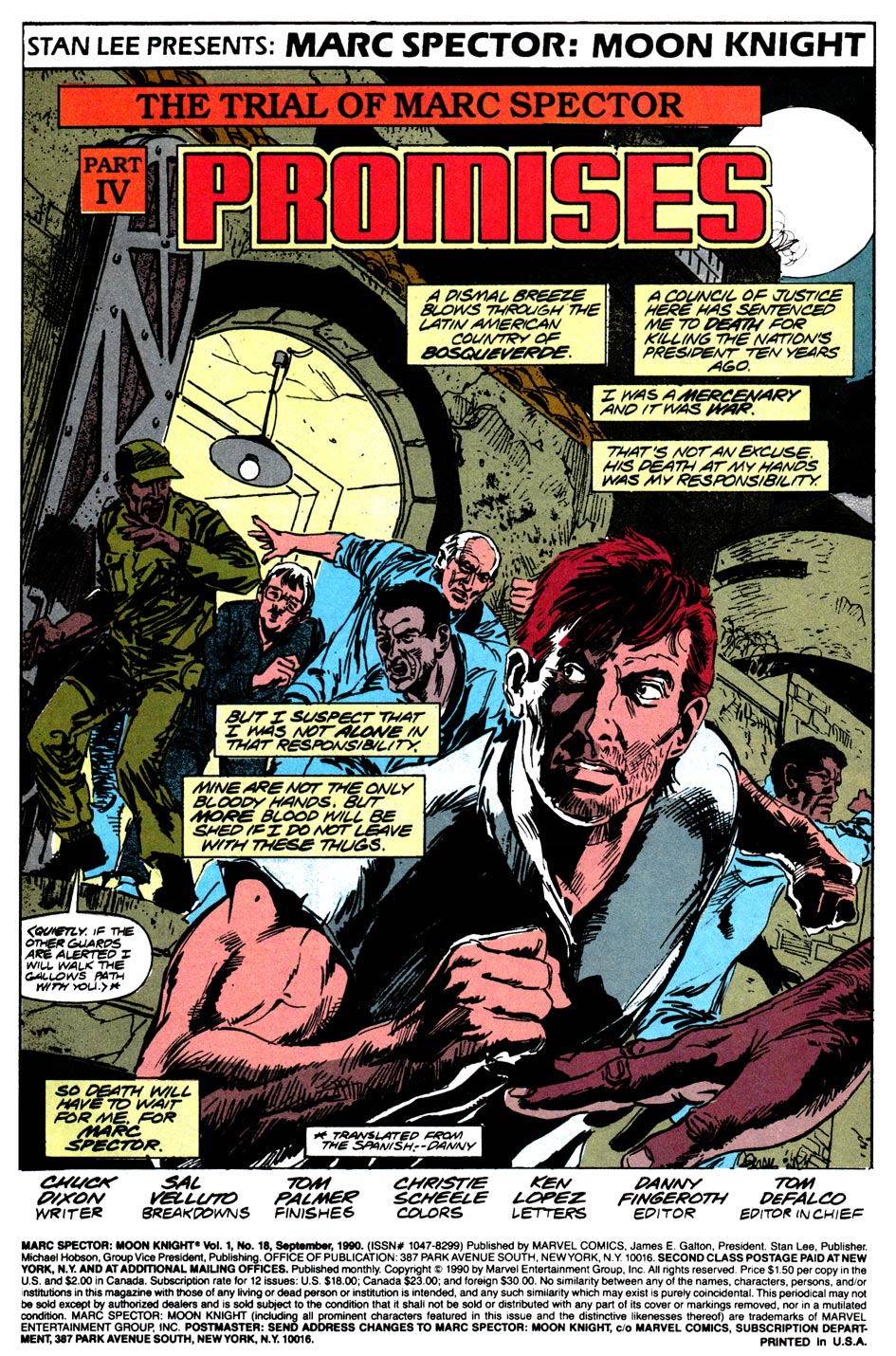 Read online Marc Spector: Moon Knight comic -  Issue #18 - 2