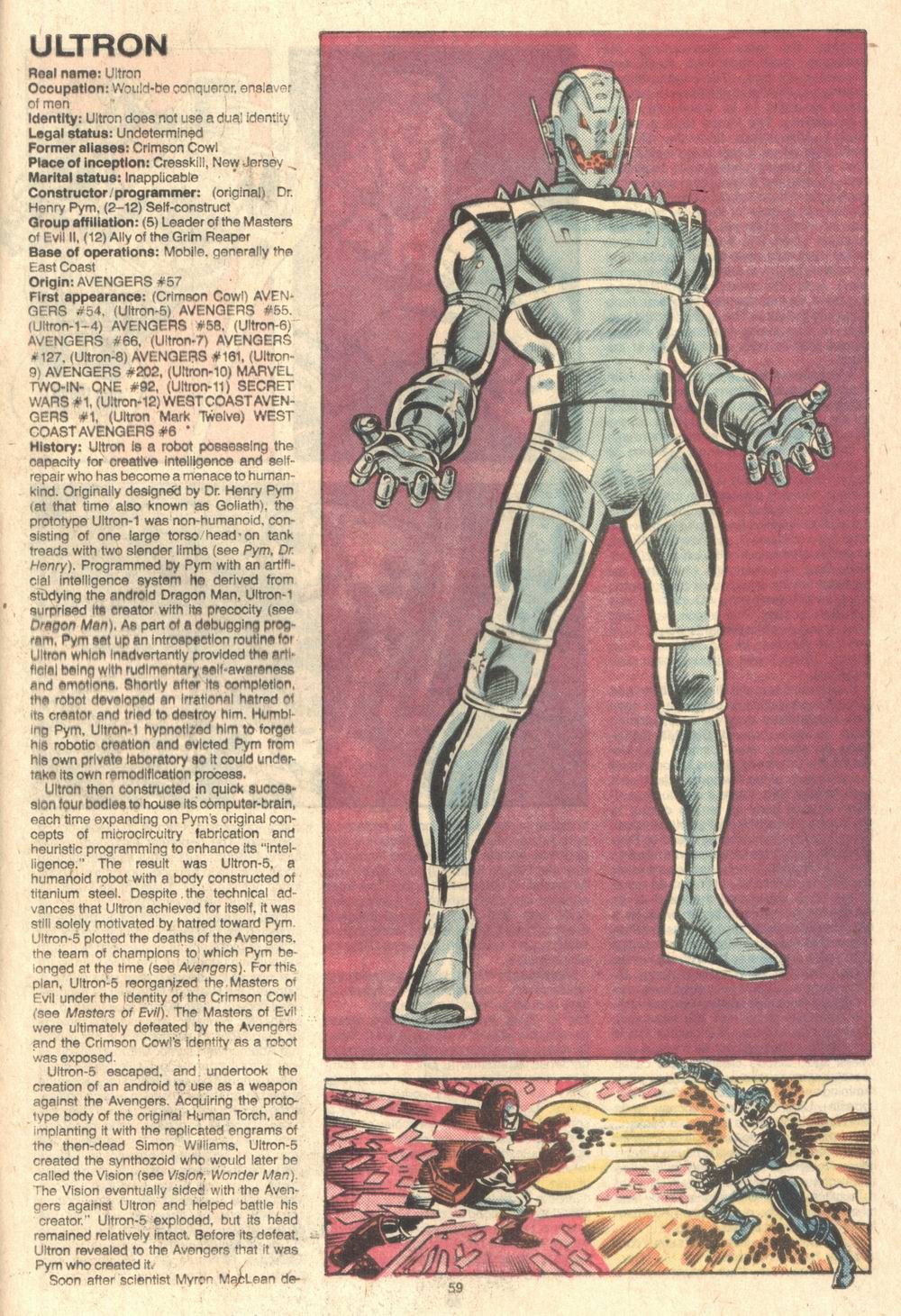 Read online The Official Handbook of the Marvel Universe Deluxe Edition comic -  Issue #13 - 61