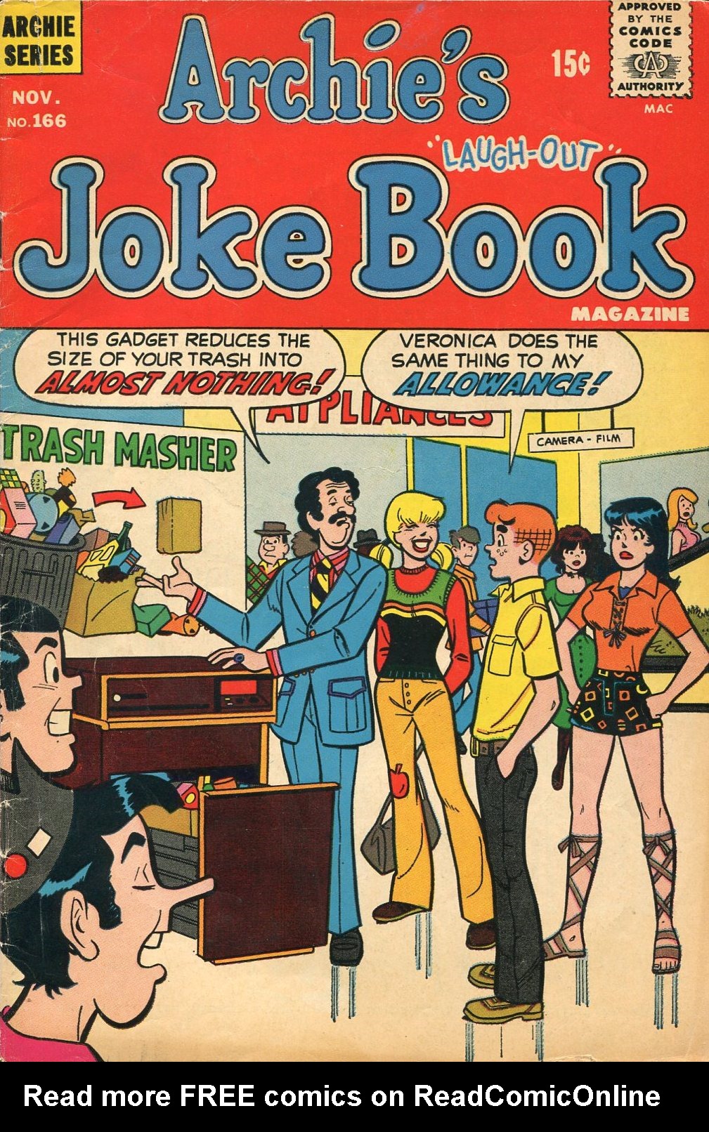 Read online Archie's Joke Book Magazine comic -  Issue #166 - 1