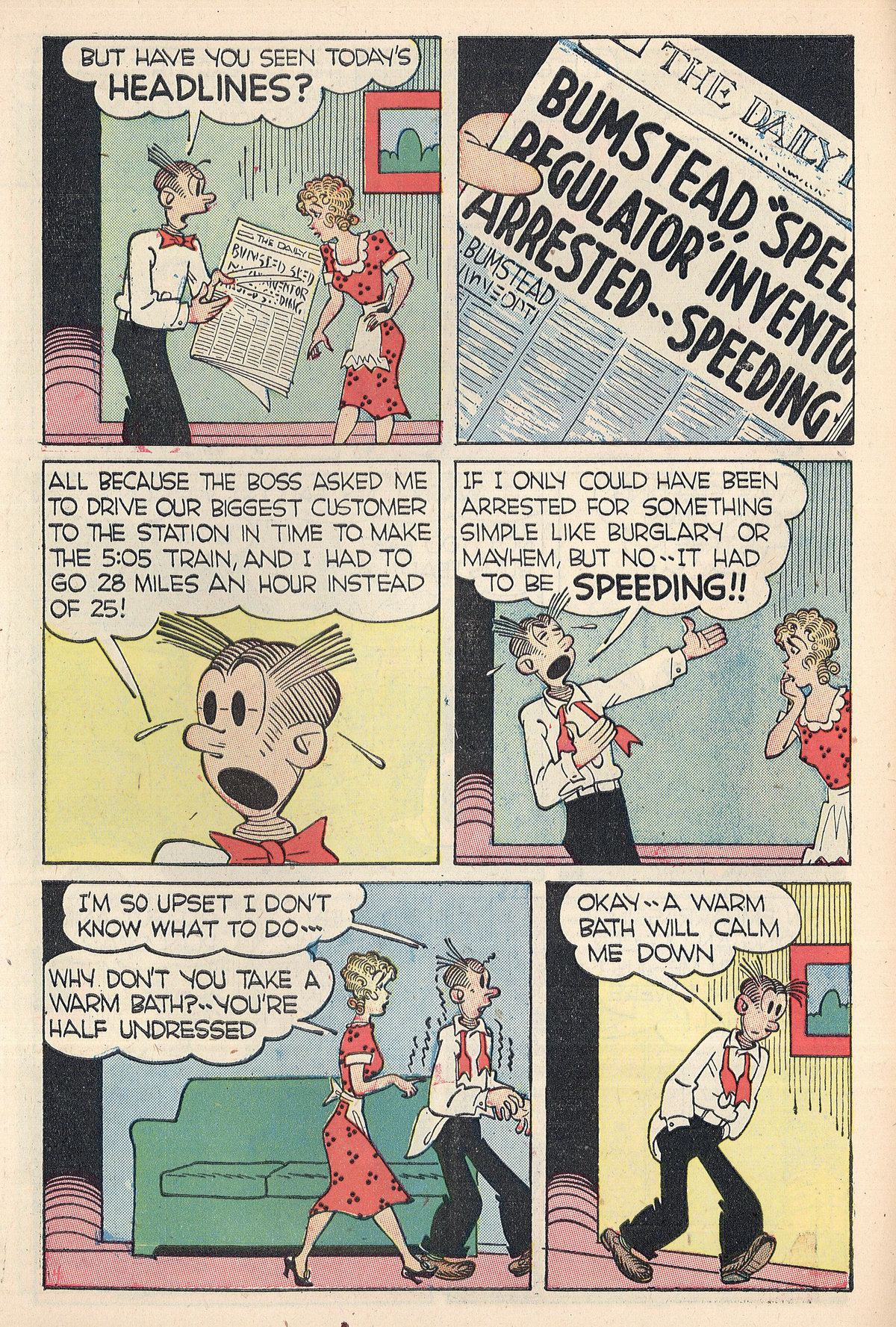 Read online Blondie Comics (1947) comic -  Issue #9 - 6