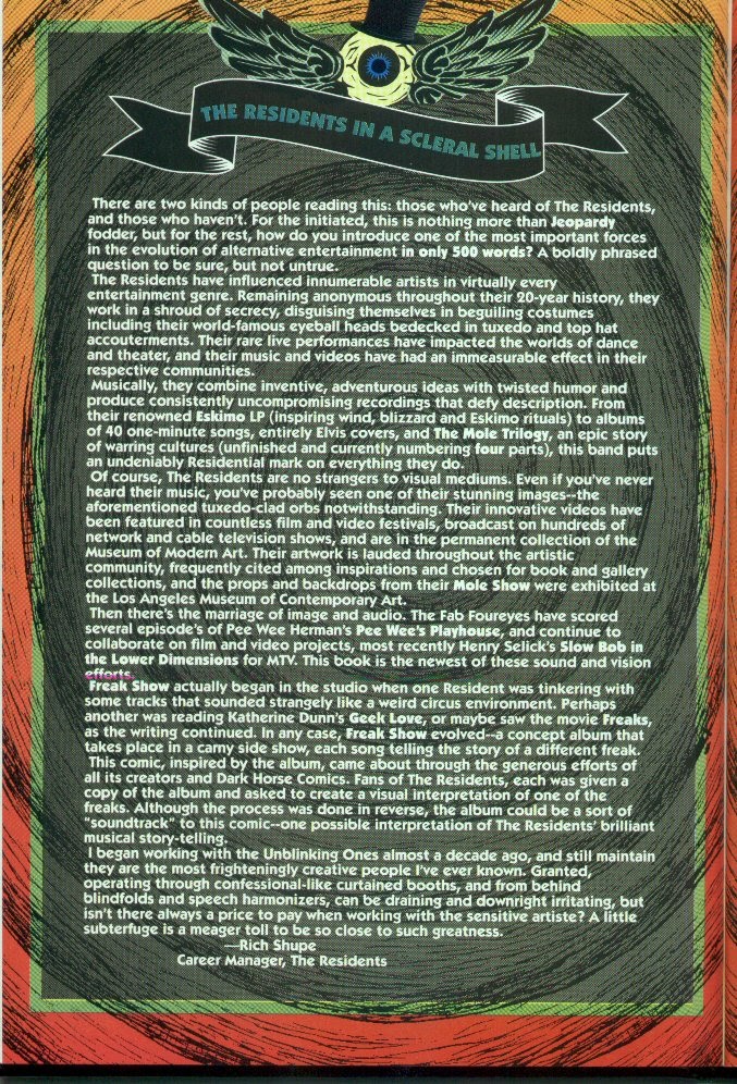 Read online The Residents: Freak Show comic -  Issue # TPB - 76