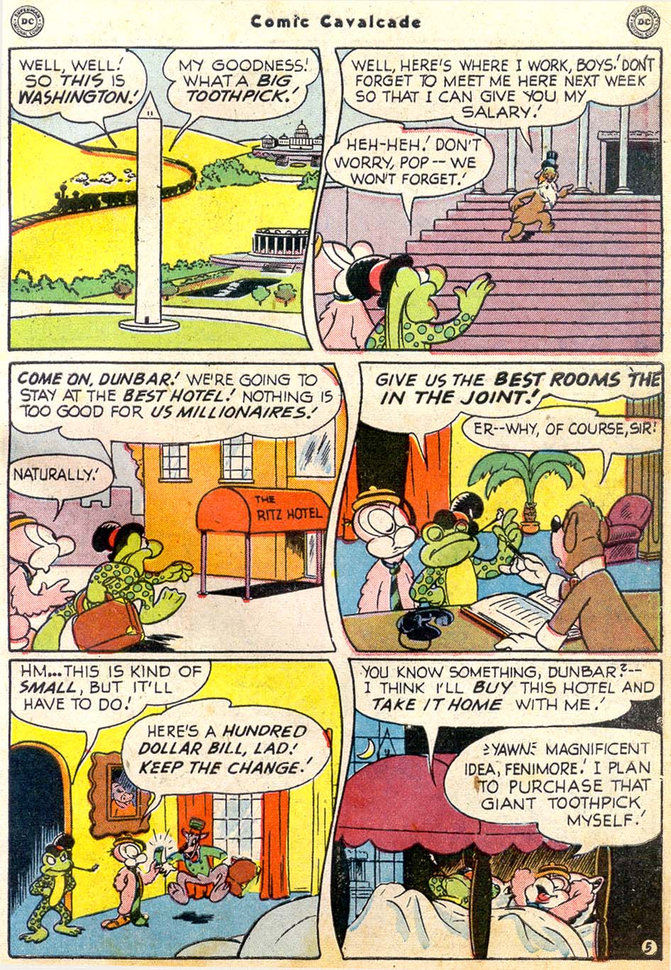 Read online Comic Cavalcade comic -  Issue #36 - 39