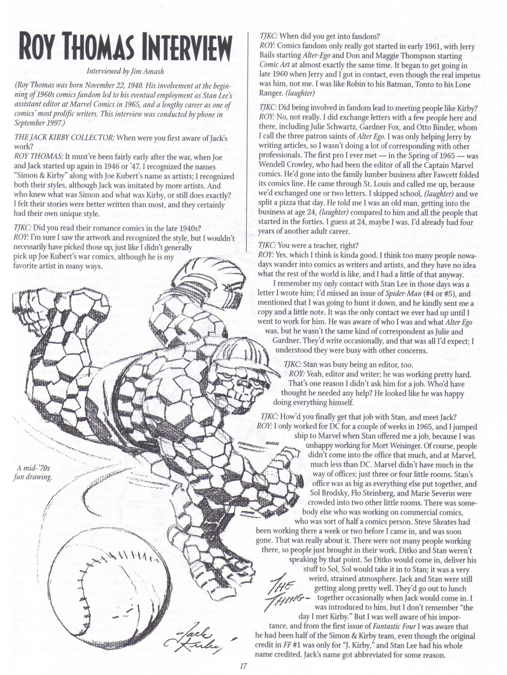 Read online The Jack Kirby Collector comic -  Issue #18 - 17