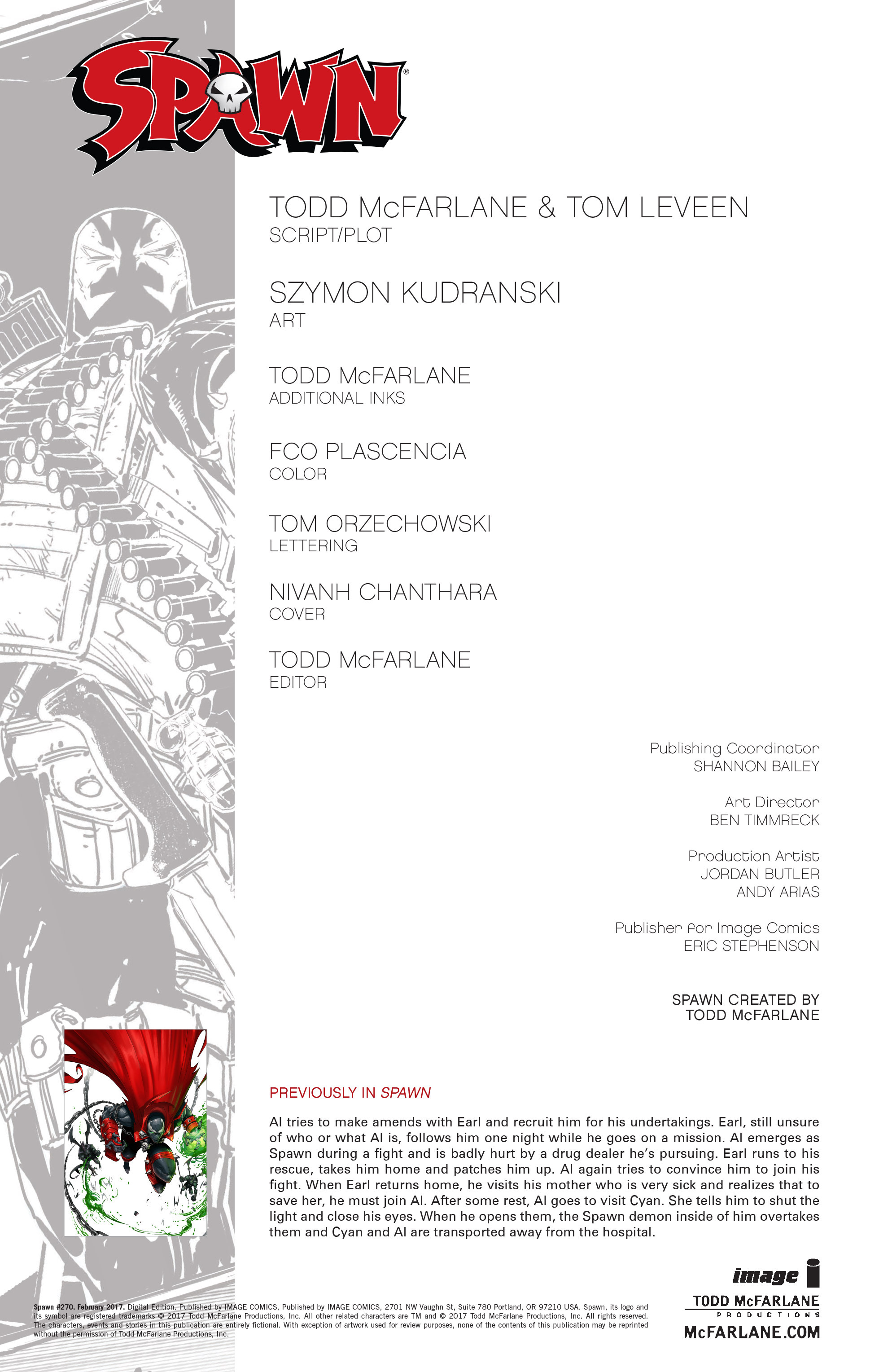 Read online Spawn comic -  Issue #270 - 2