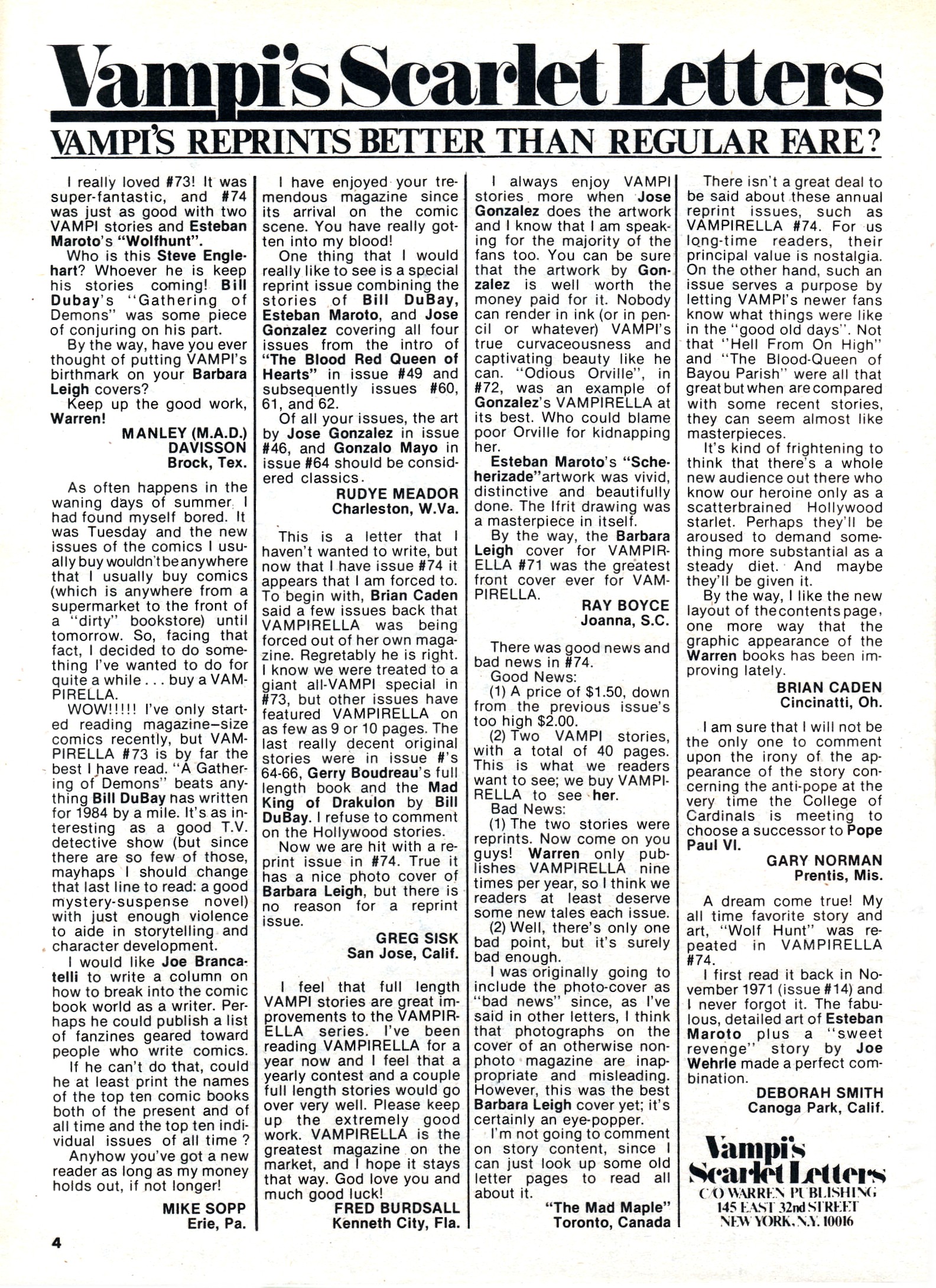 Read online Vampirella (1969) comic -  Issue #76 - 4