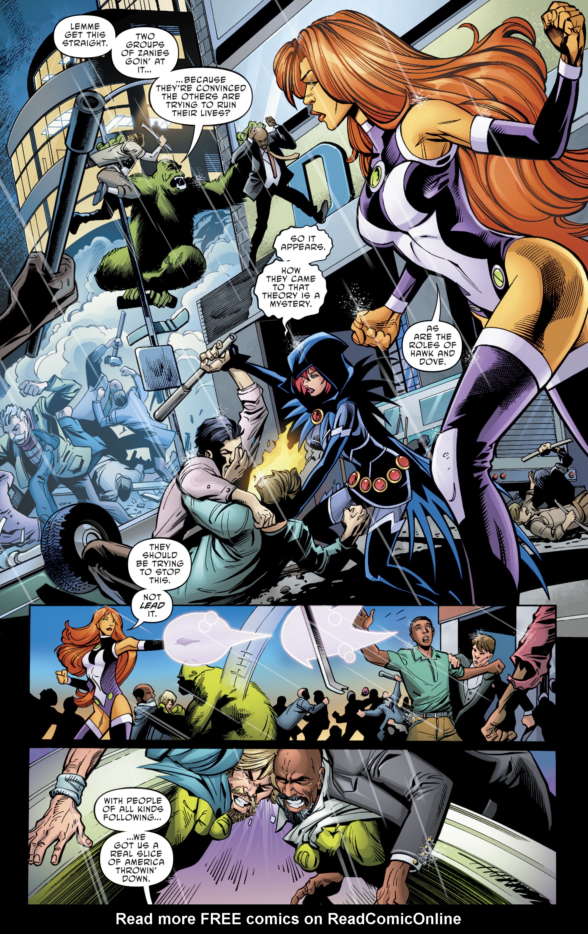 Read online Titans: Burning Rage comic -  Issue #5 - 8