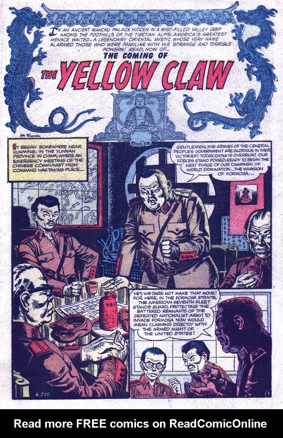 Read online Yellow Claw comic -  Issue #1 - 3