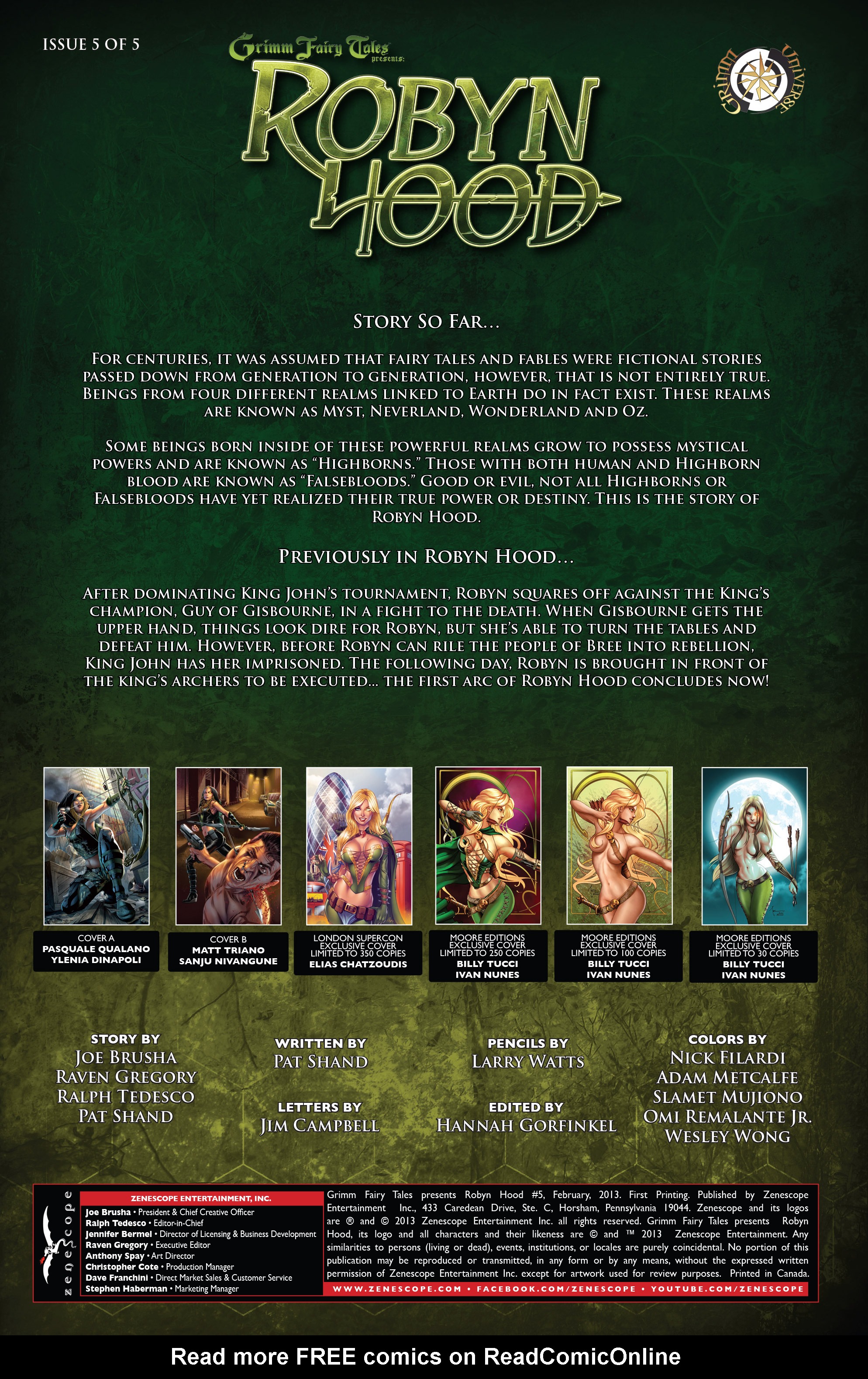Read online Grimm Fairy Tales presents Robyn Hood (2012) comic -  Issue #5 - 2