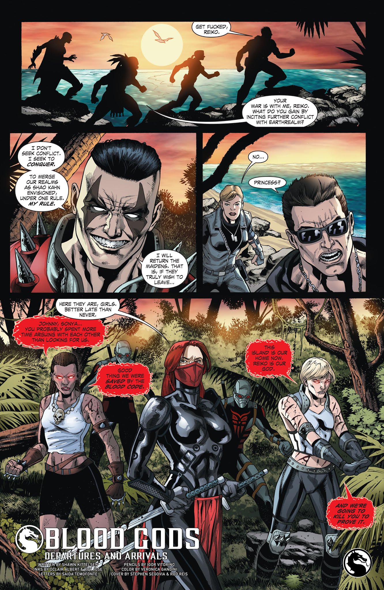 Read online Mortal Kombat X [I] comic -  Issue # _TPB 2 - 128