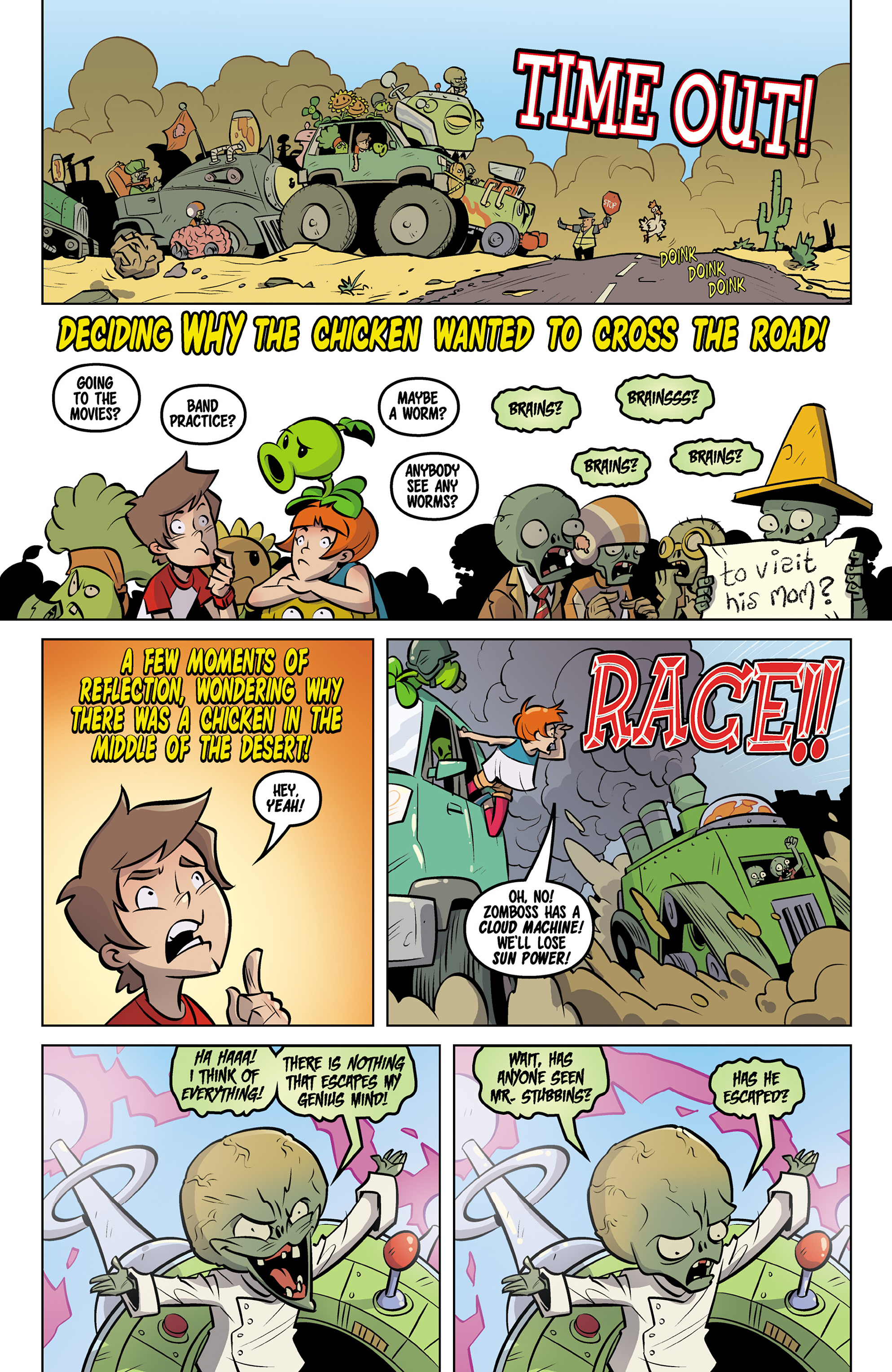Read online Plants vs. Zombies: Petal to the Metal comic -  Issue #7 - 24