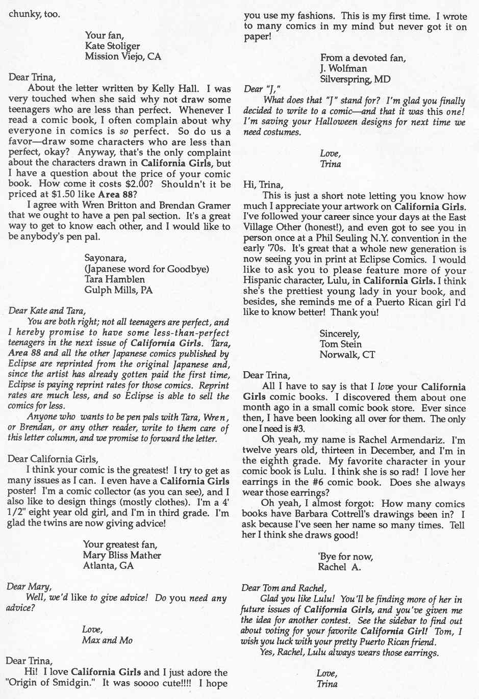 Read online California Girls comic -  Issue #8 - 20