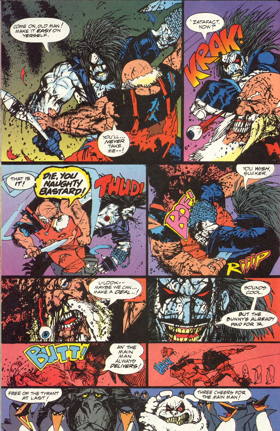 Read online Lobo Paramilitary Christmas Special comic -  Issue # Full - 35