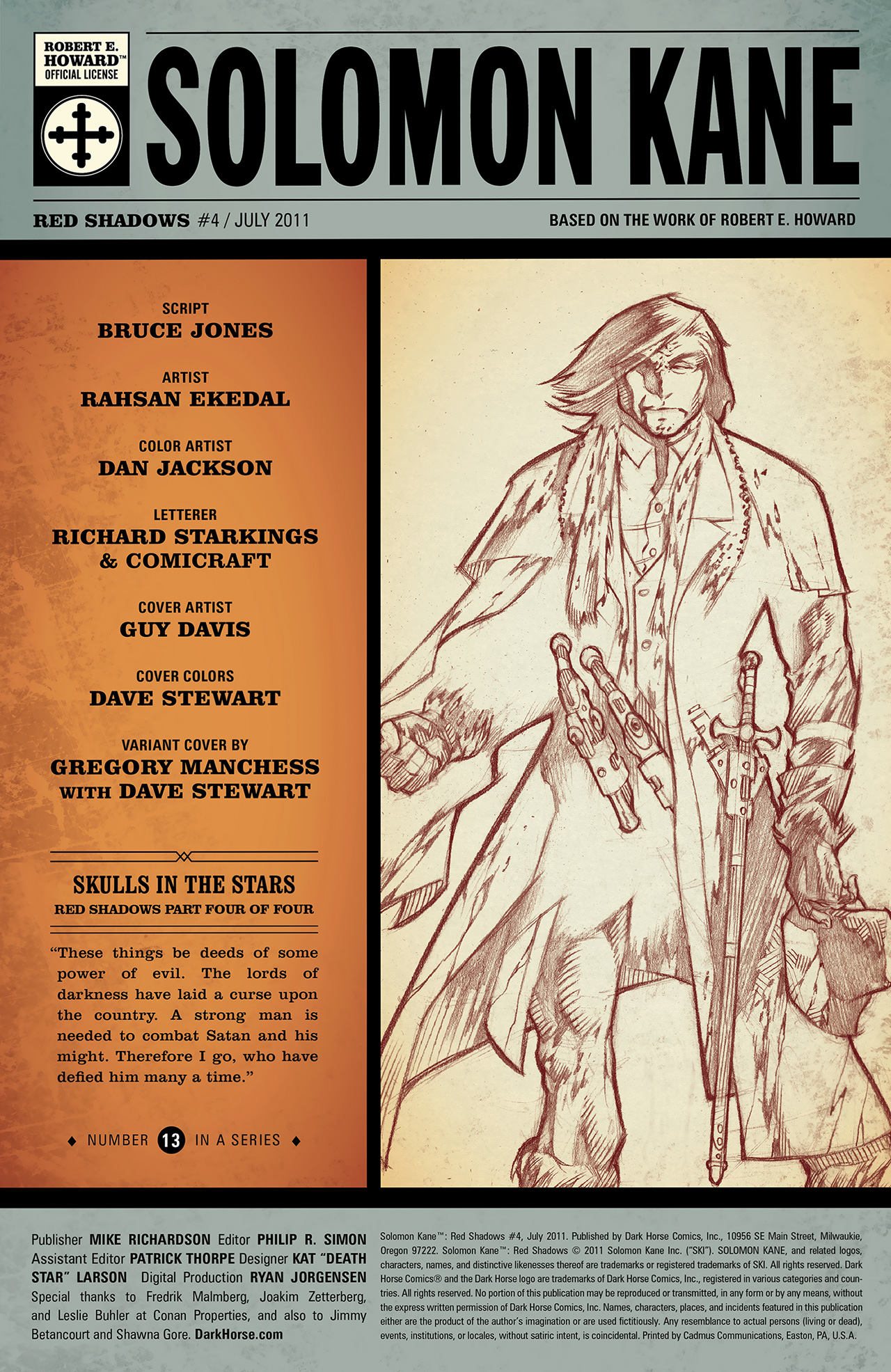 Read online Solomon Kane: Red Shadows comic -  Issue #4 - 3