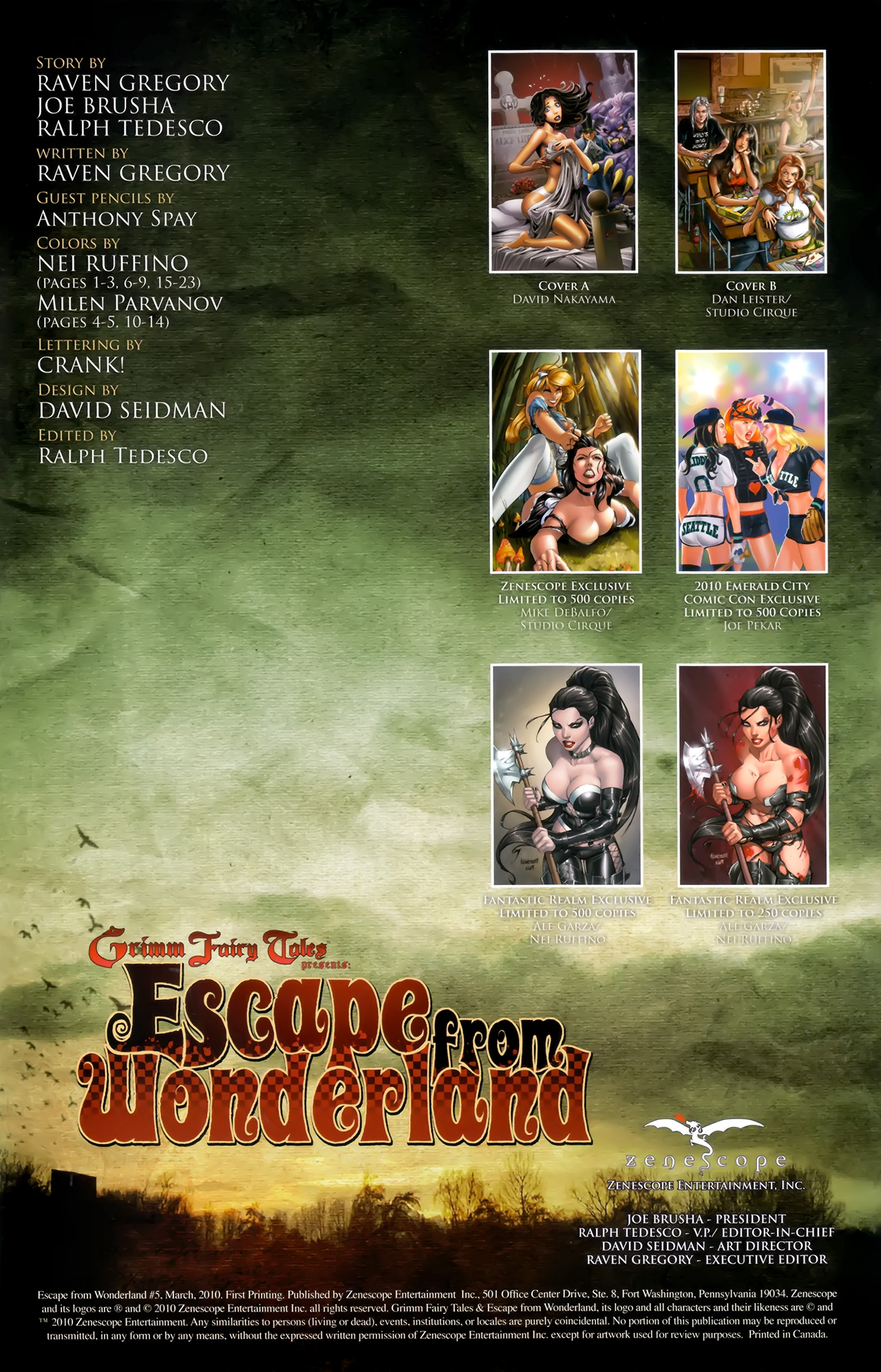 Read online Grimm Fairy Tales: Escape From Wonderland comic -  Issue #5 - 2