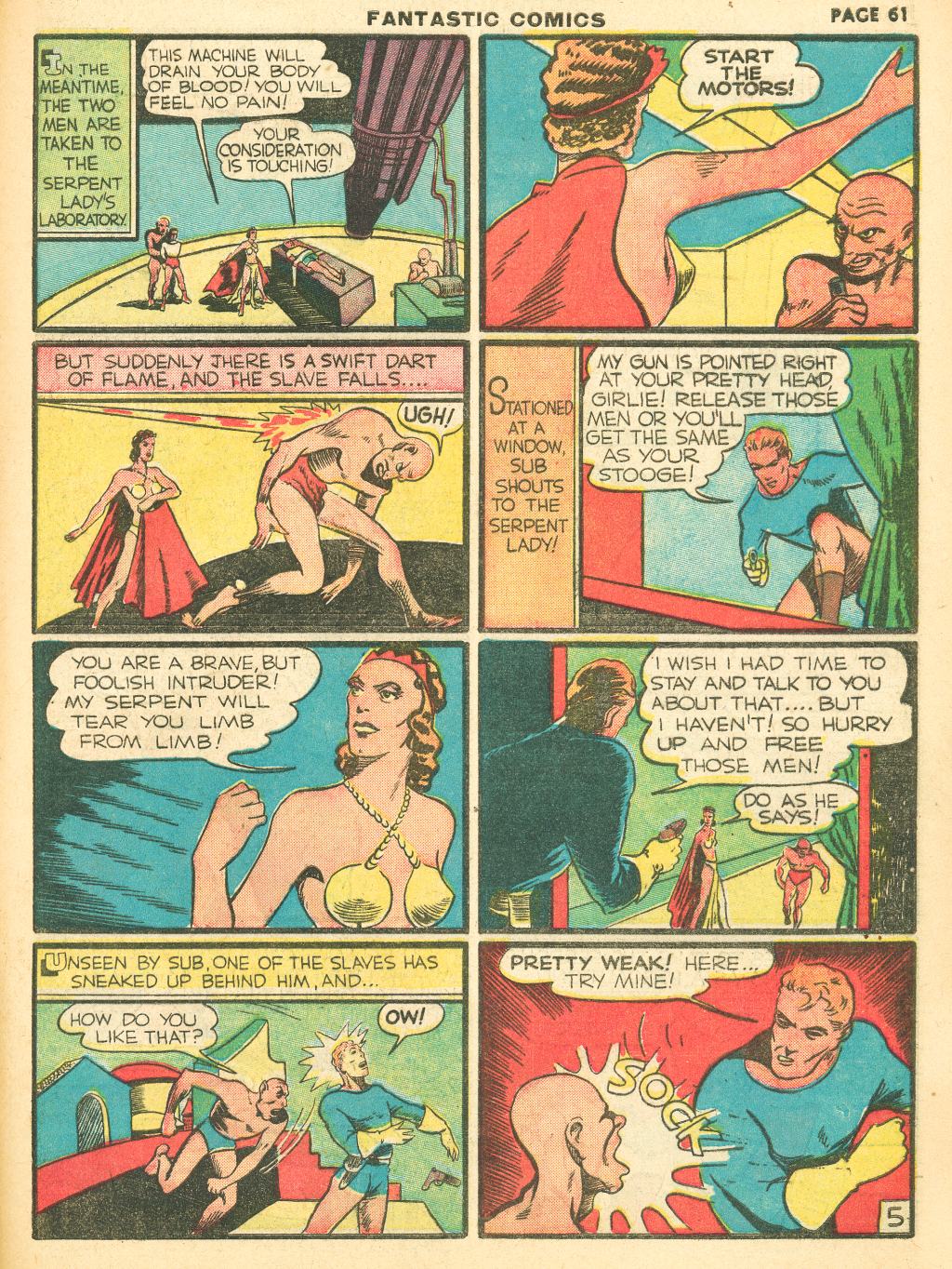 Read online Fantastic Comics comic -  Issue #12 - 63
