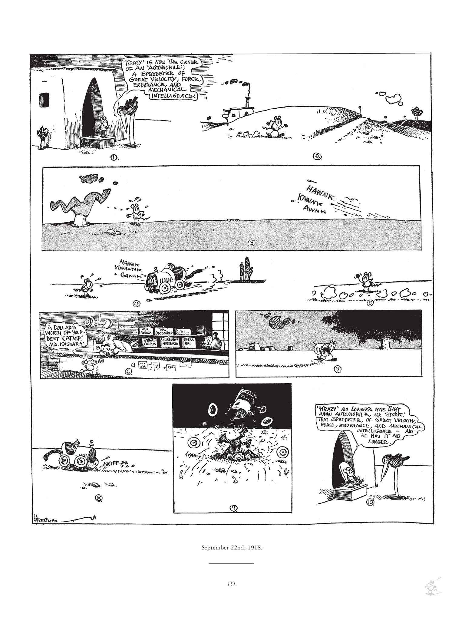 Read online Krazy & Ignatz comic -  Issue # TPB 1 - 151