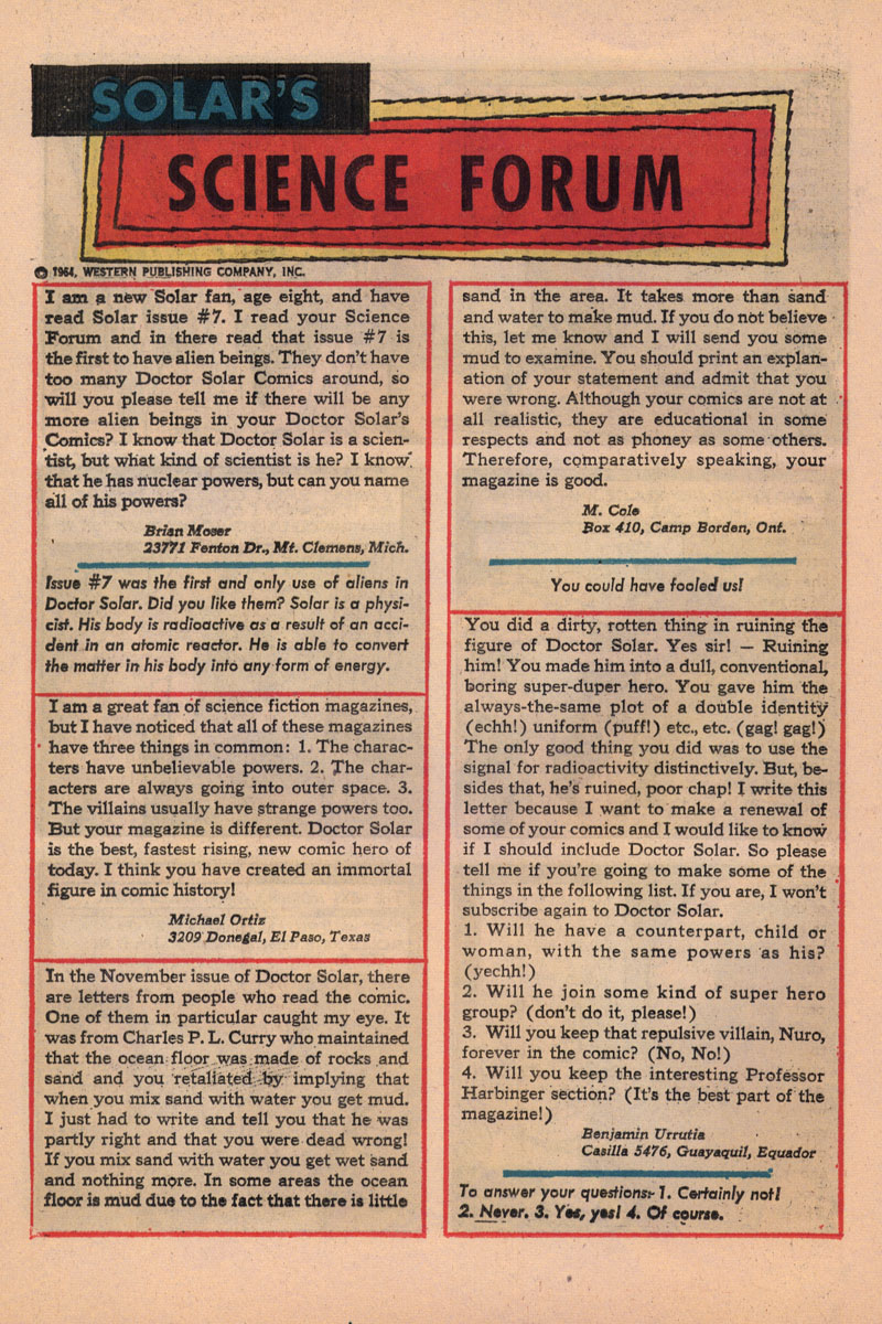 Read online Doctor Solar, Man of the Atom (1962) comic -  Issue #9 - 16