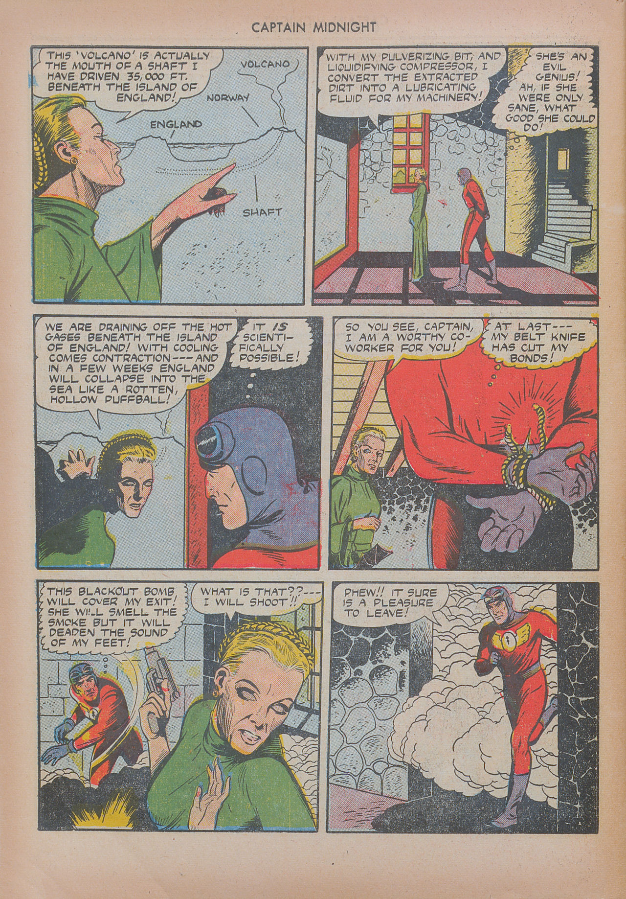 Read online Captain Midnight (1942) comic -  Issue #20 - 46