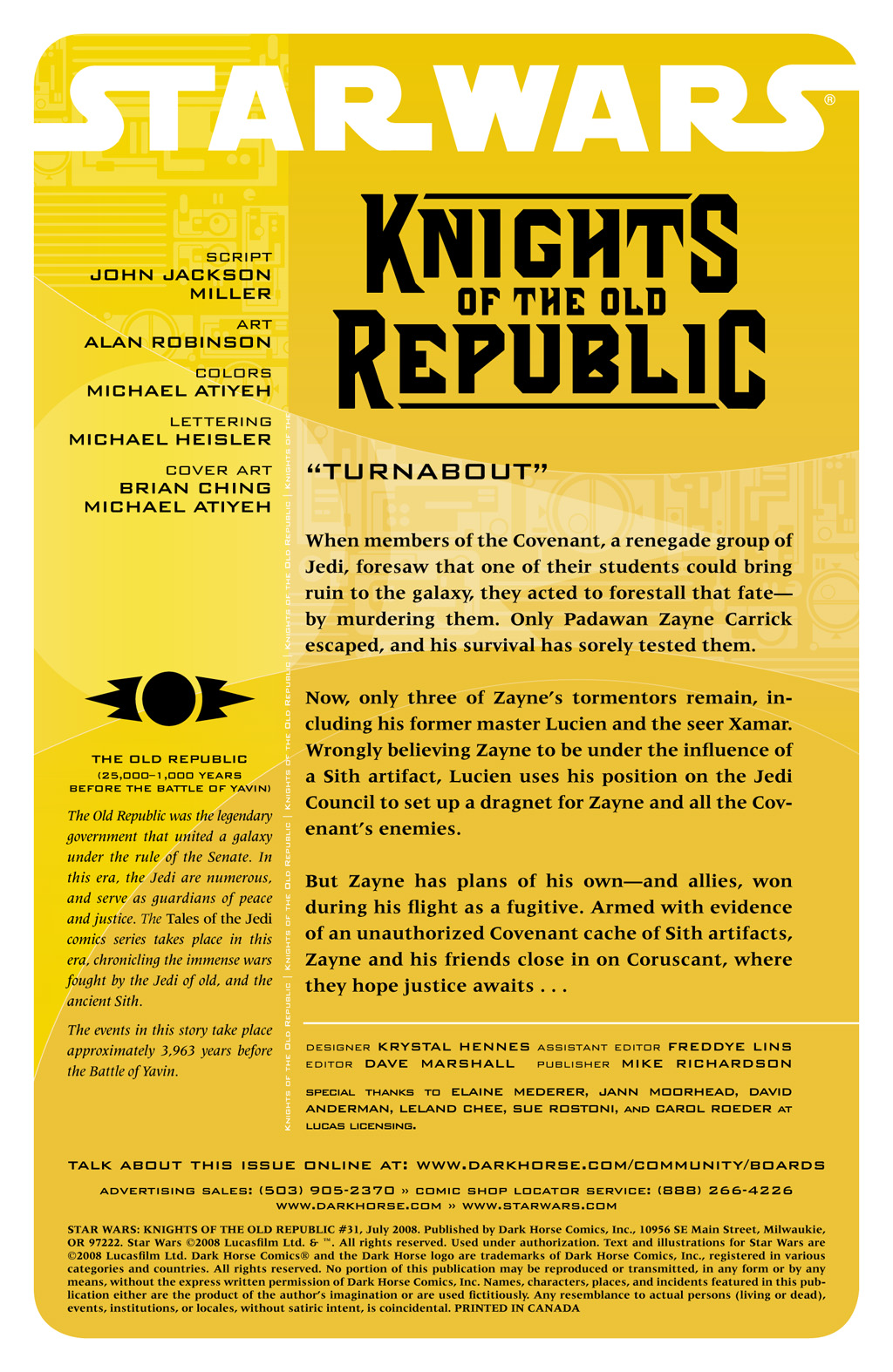 Read online Star Wars: Knights Of The Old Republic comic -  Issue #31 - 2