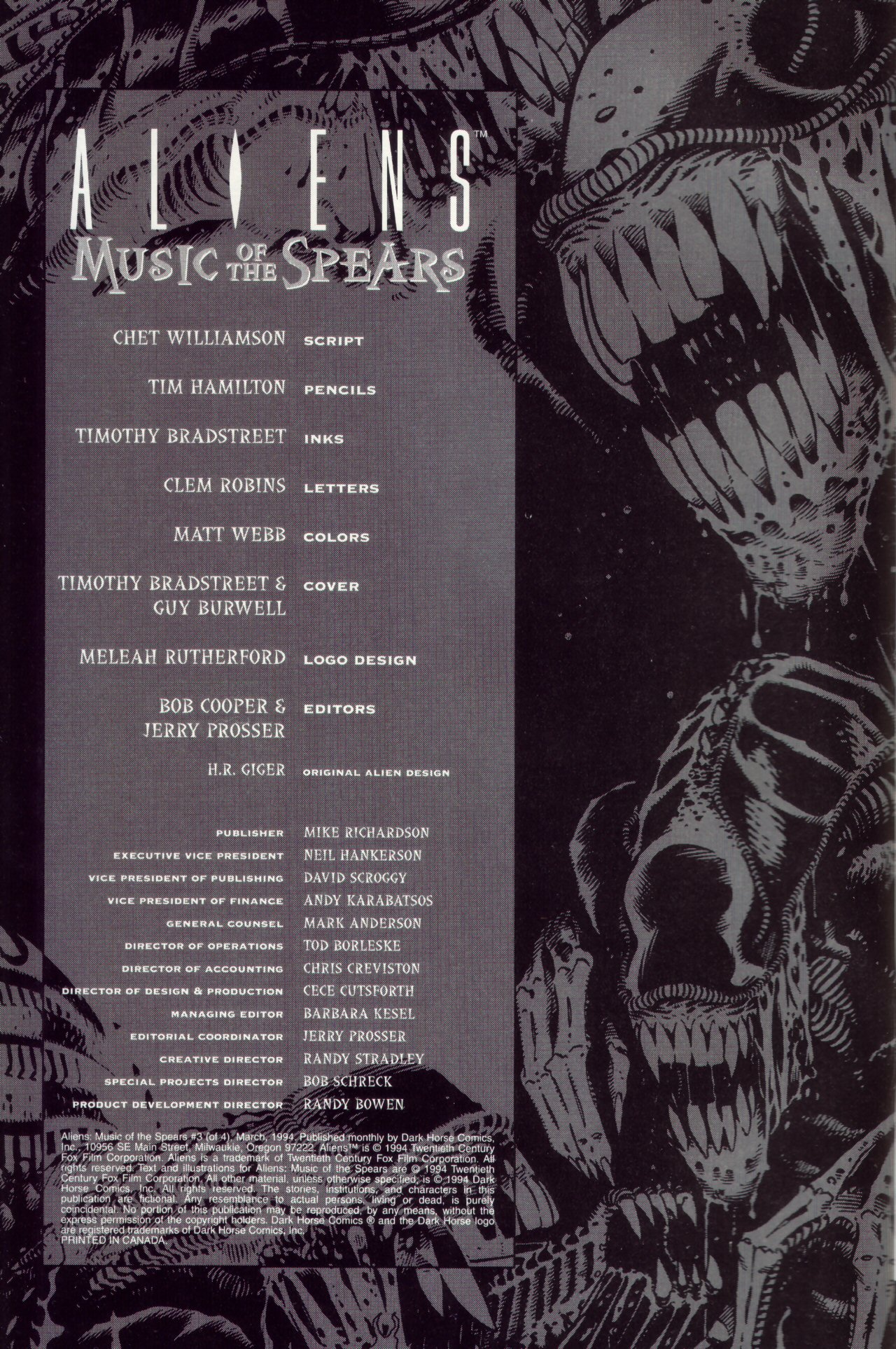 Read online Aliens: Music of the Spears comic -  Issue #3 - 3