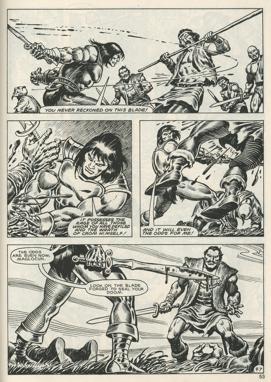 Read online The Savage Sword Of Conan comic -  Issue #119 - 52