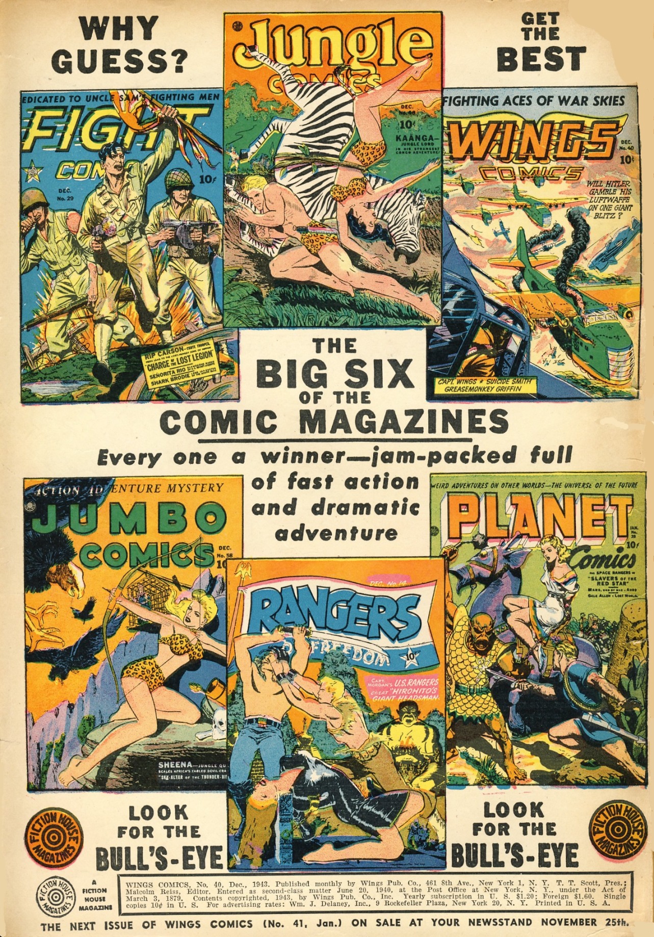 Read online Wings Comics comic -  Issue #40 - 2