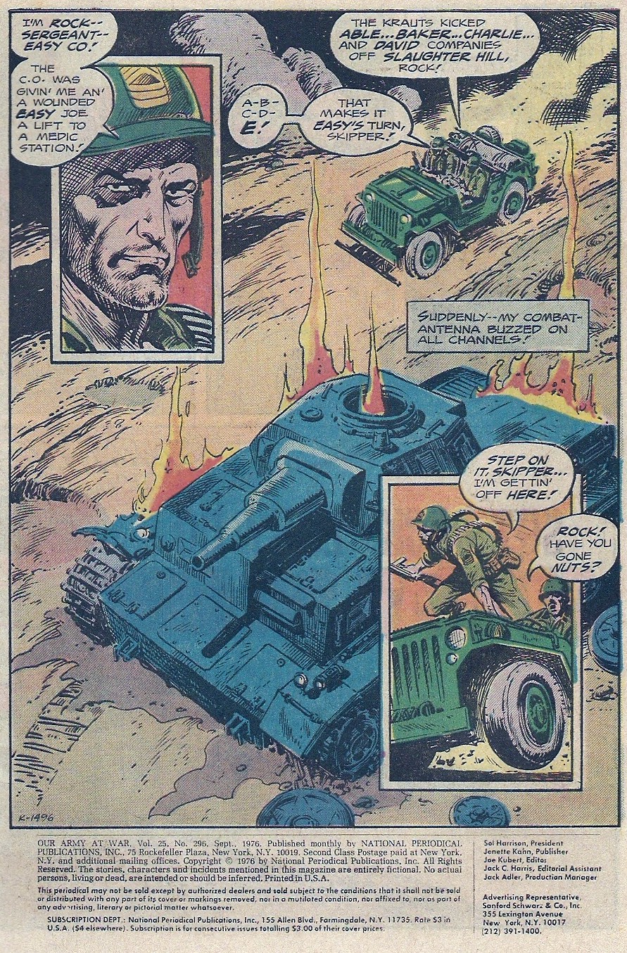 Read online Our Army at War (1952) comic -  Issue #296 - 3