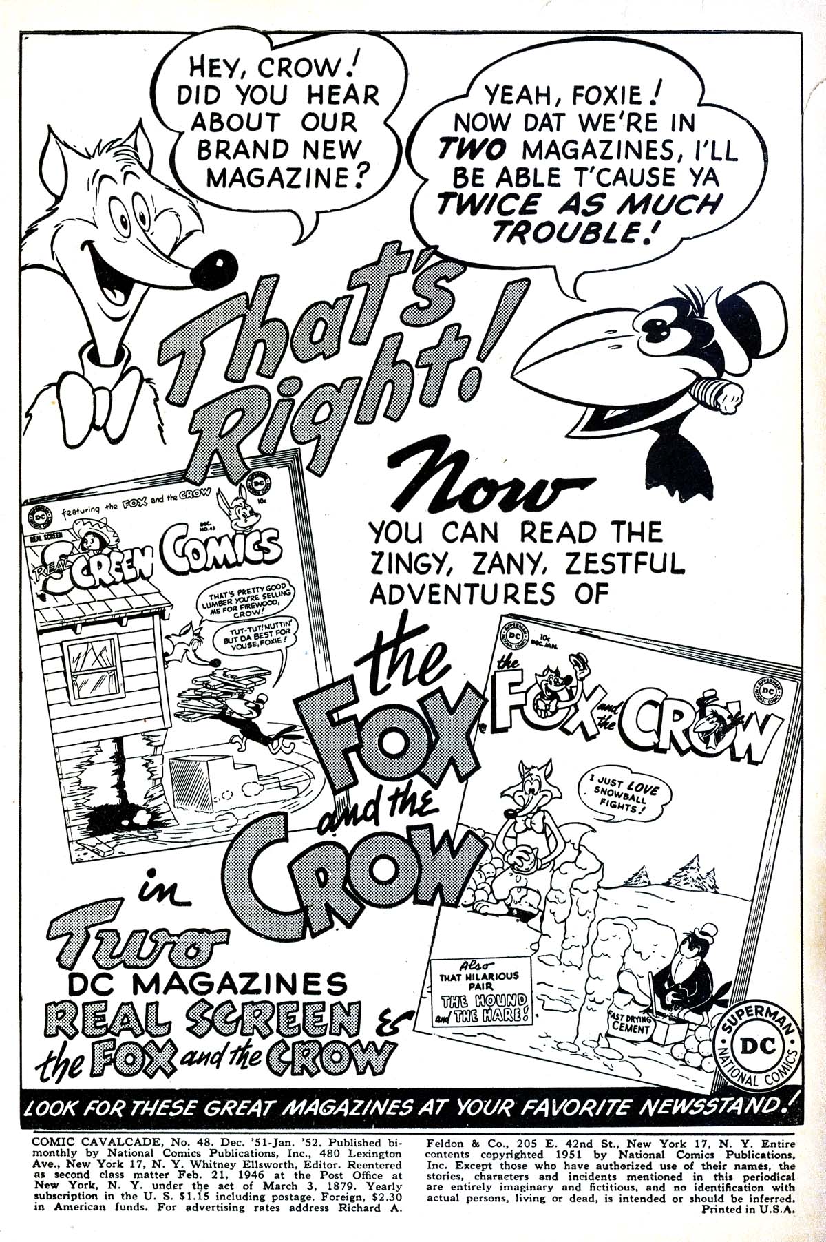 Read online Comic Cavalcade comic -  Issue #48 - 2