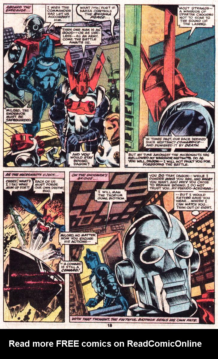 Read online Micronauts (1979) comic -  Issue #27 - 15