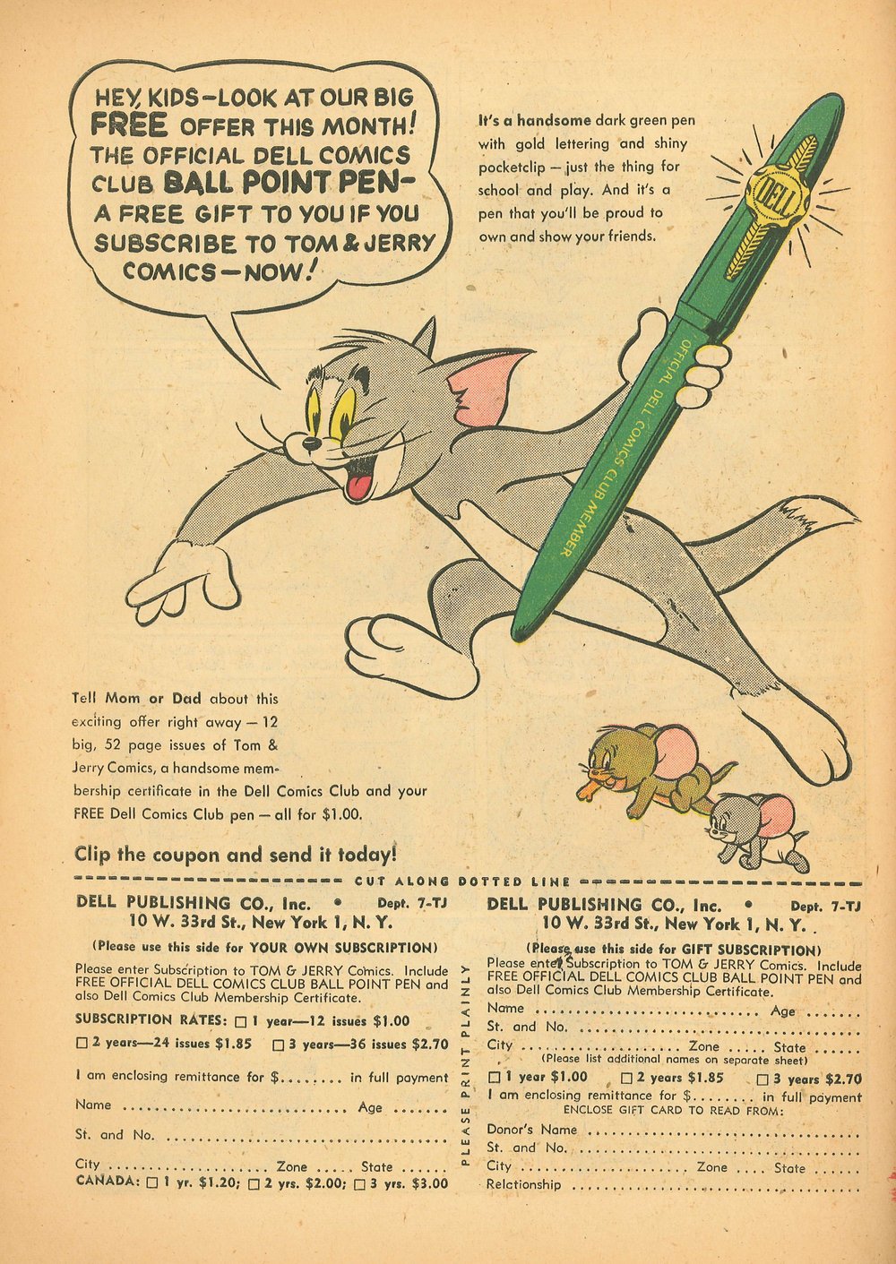 Read online Tom & Jerry Comics comic -  Issue #108 - 50