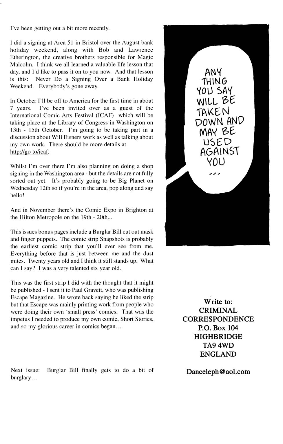 Read online Burglar Bill comic -  Issue #4 - 27