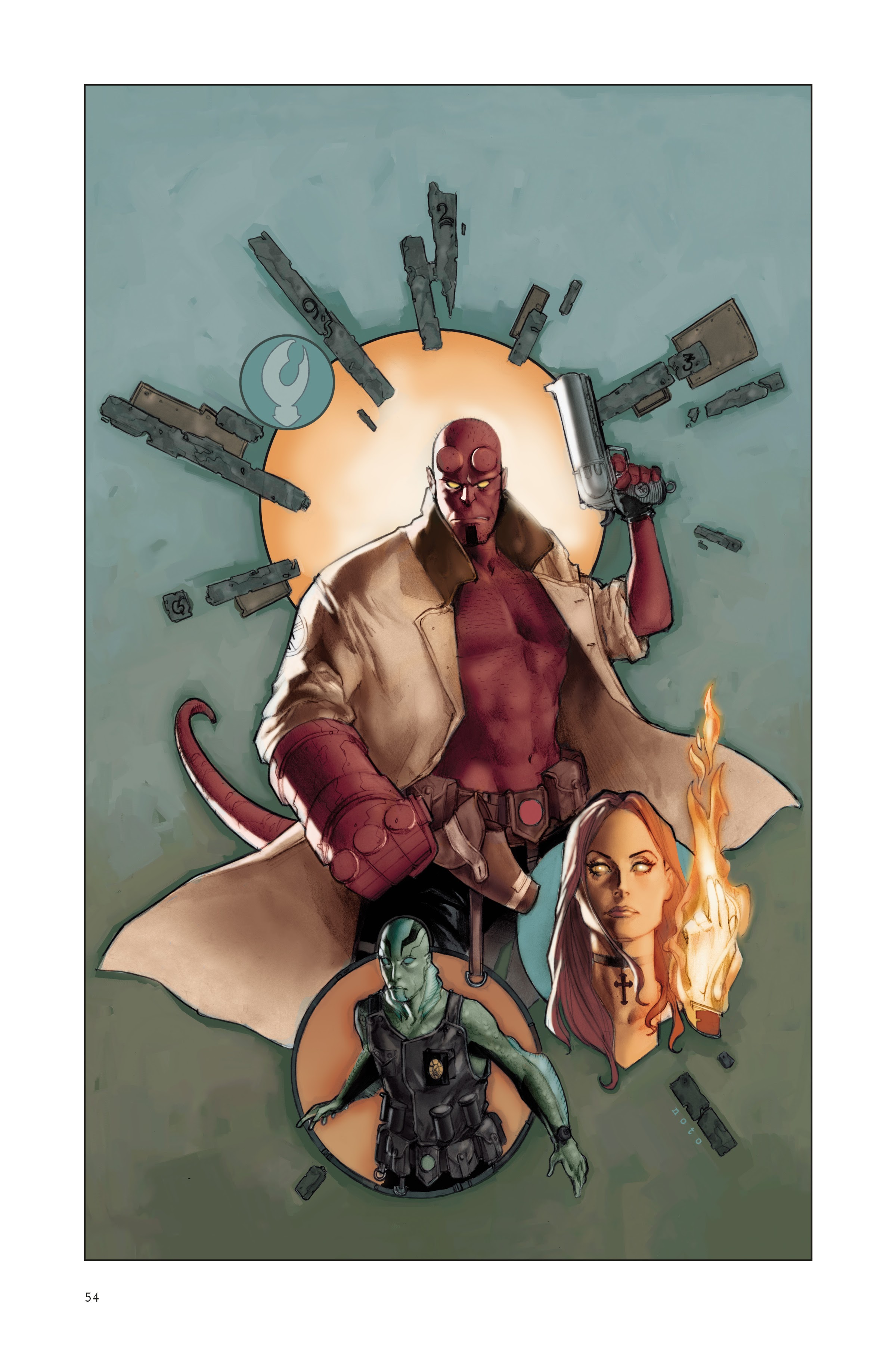 Read online Hellboy: 25 Years of Covers comic -  Issue # TPB (Part 1) - 56